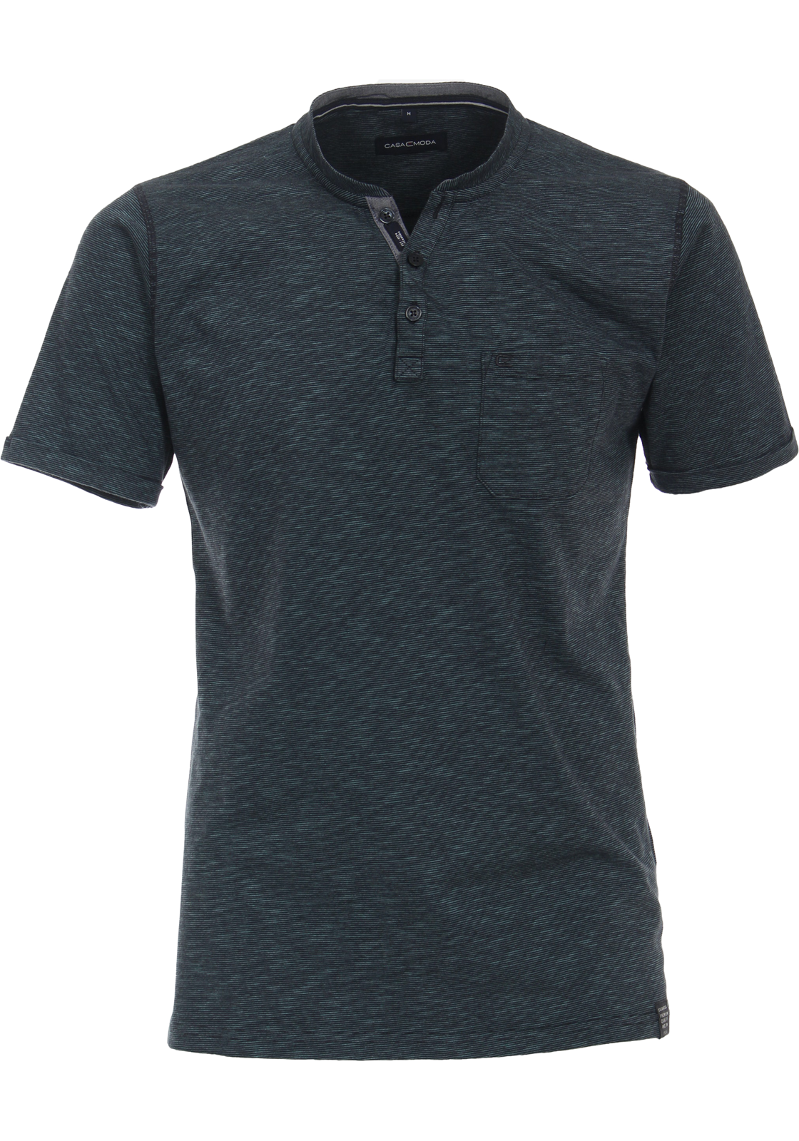 1-4064813546885-casa_moda-tshirt_HR CASA MODA comfort fit heren T-shirt, turquoise dessin