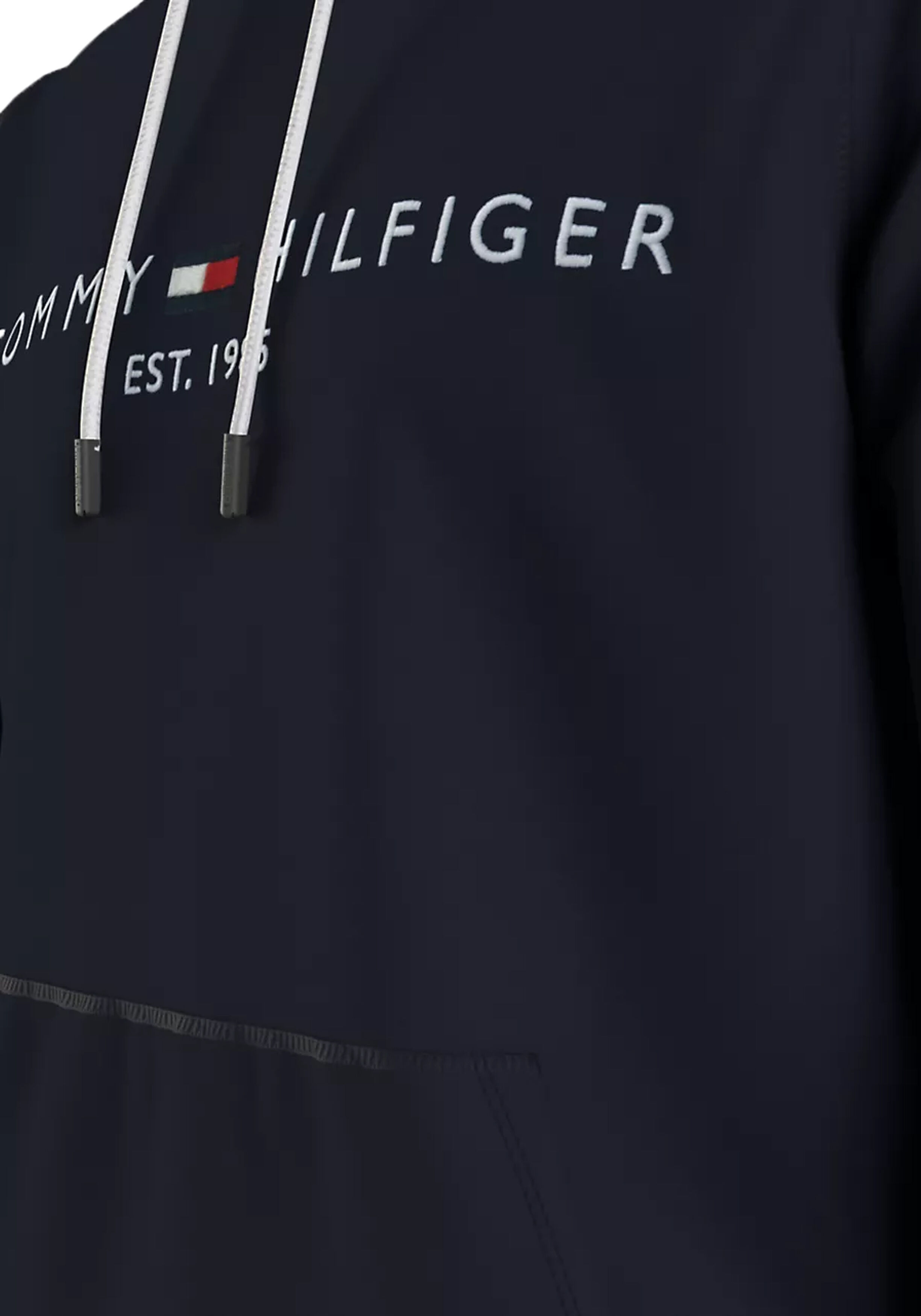 Tommy Hilfiger heren hoodie katoen, donkerblauw