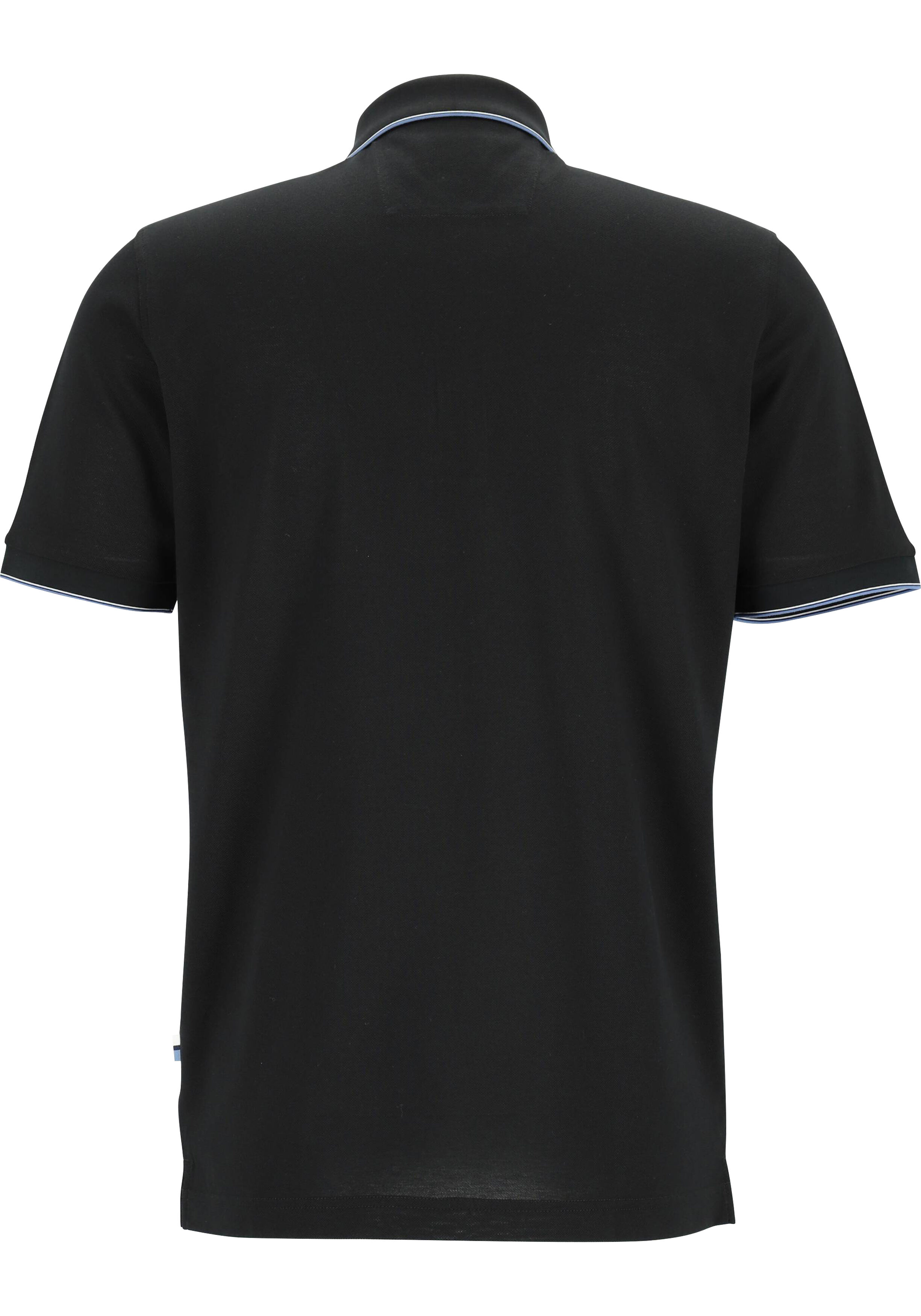 OLYMP Polo Casual, modern fit polo, zwart