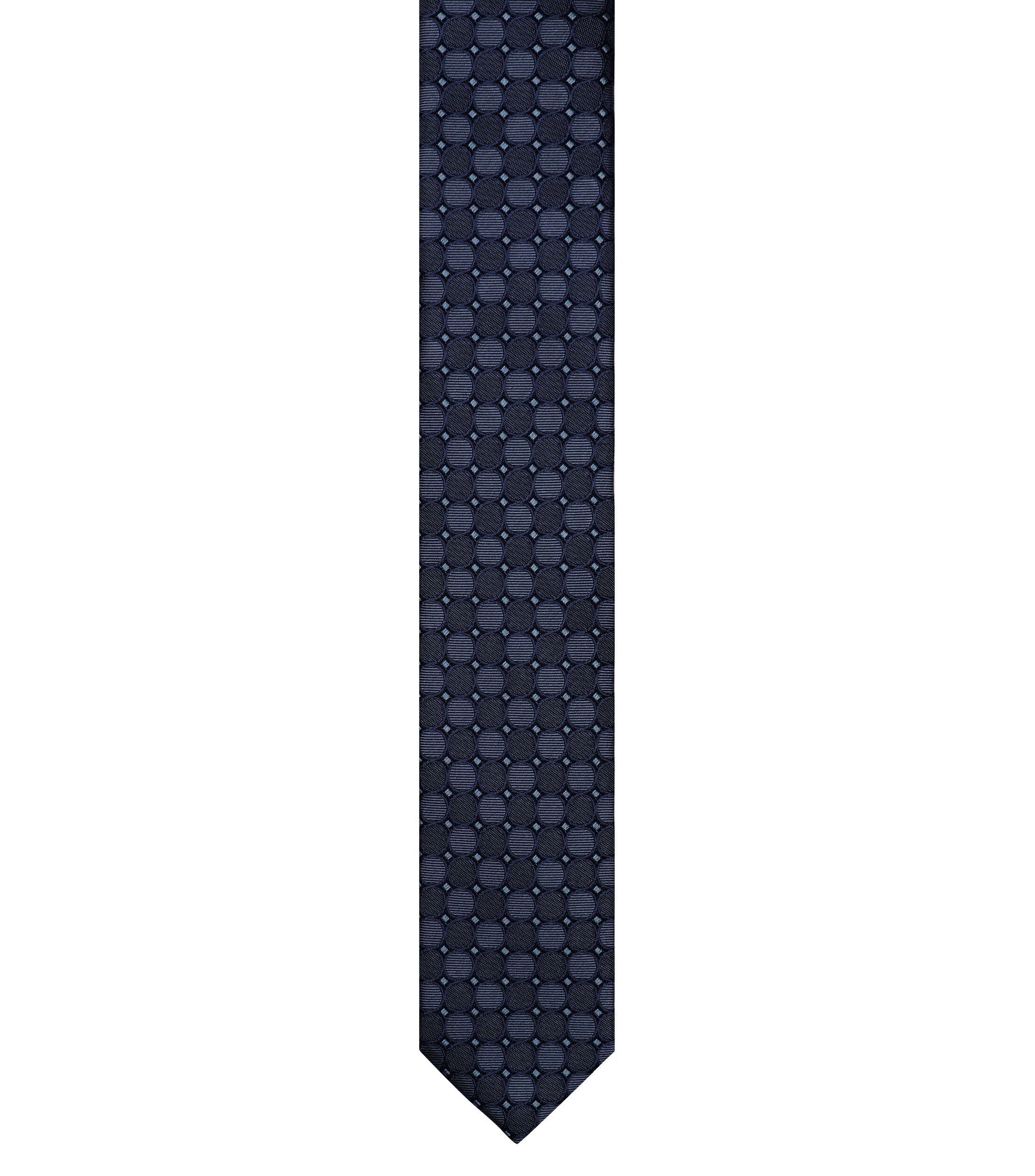 VENTI stropdas, donkerblauw, grijs dessin
