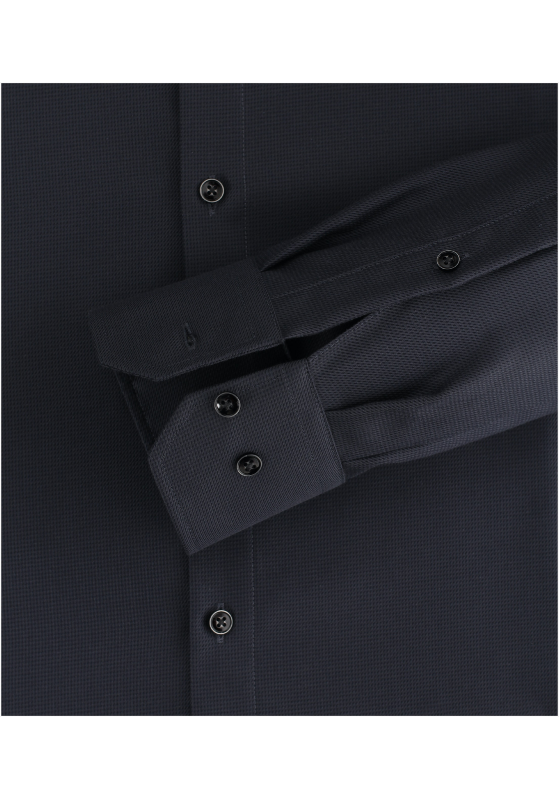 image_5_f86657ba362139ba36b1e3dbd6812601jpgautoformatbgF3F3F3blend-alpha100blend-colorF3F3F3blend-modedarkenfitclampp VENTI modern fit overhemd, structuur, zwart