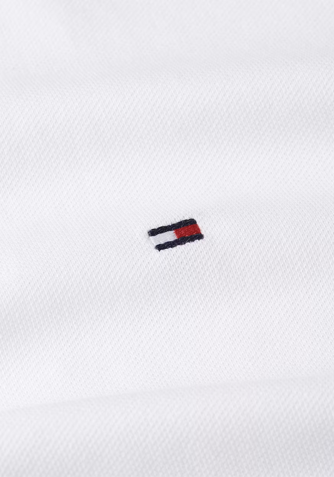 Tommy Hilfiger Flag Cuff Slim Polo, heren poloshirt, wit Tommy Hilfiger Flag Cuff Slim Polo, heren poloshirt, wit