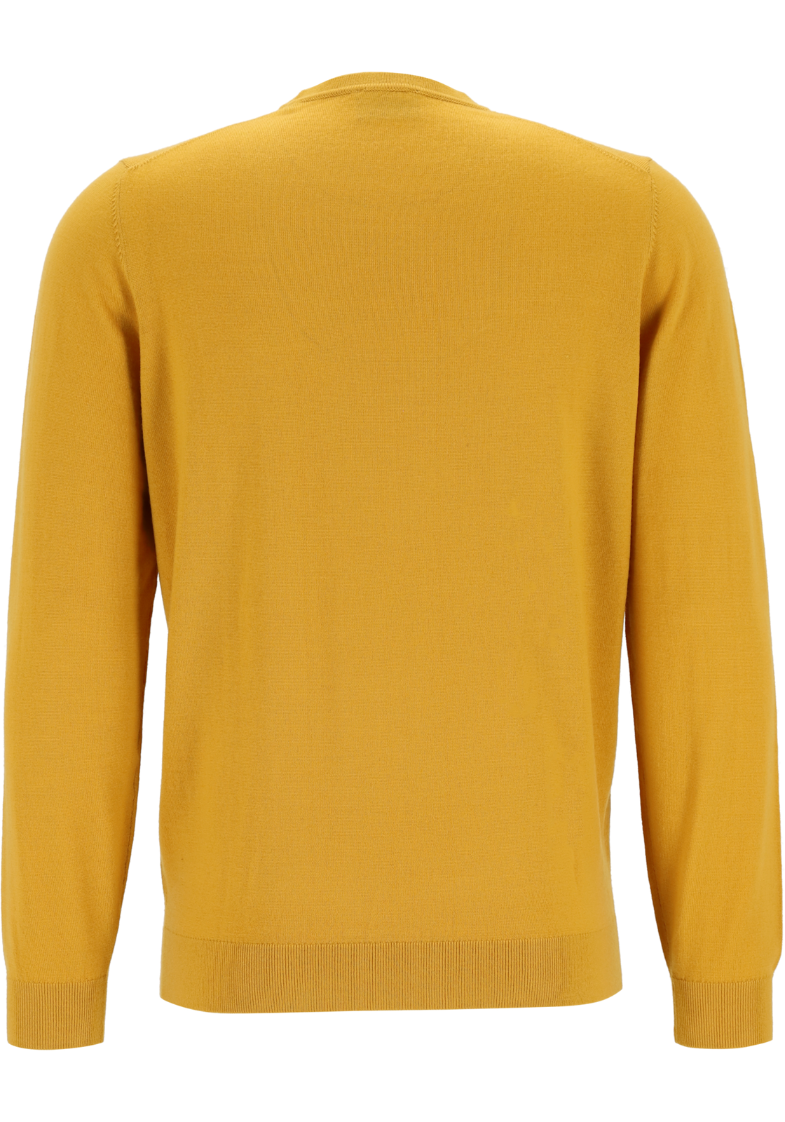 03-4062534754398-Marvelis-Marvelis_TR_geel_63212554_4fotos_HR MARVELIS modern fit trui wol, O-hals, okergeel