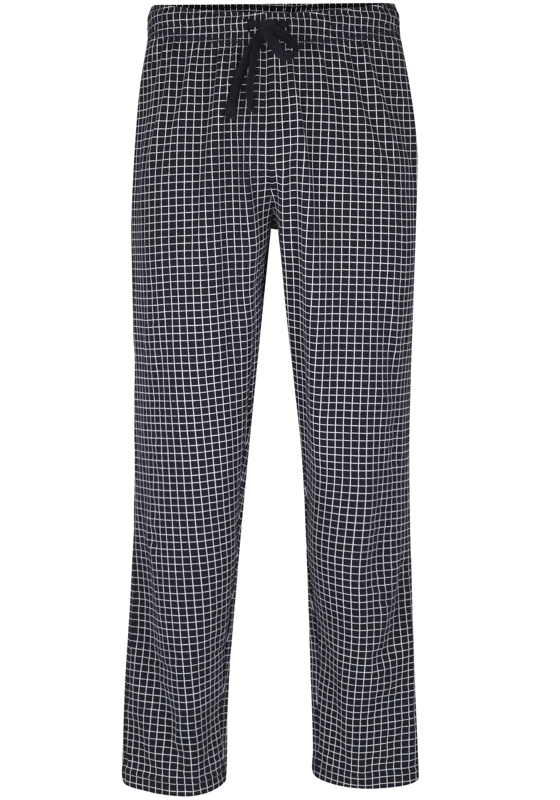 Ceceba heren pyjamabroek lang, donkerblauw met wit geruit Ceceba heren pyjamabroek lang, donkerblauw met wit geruit