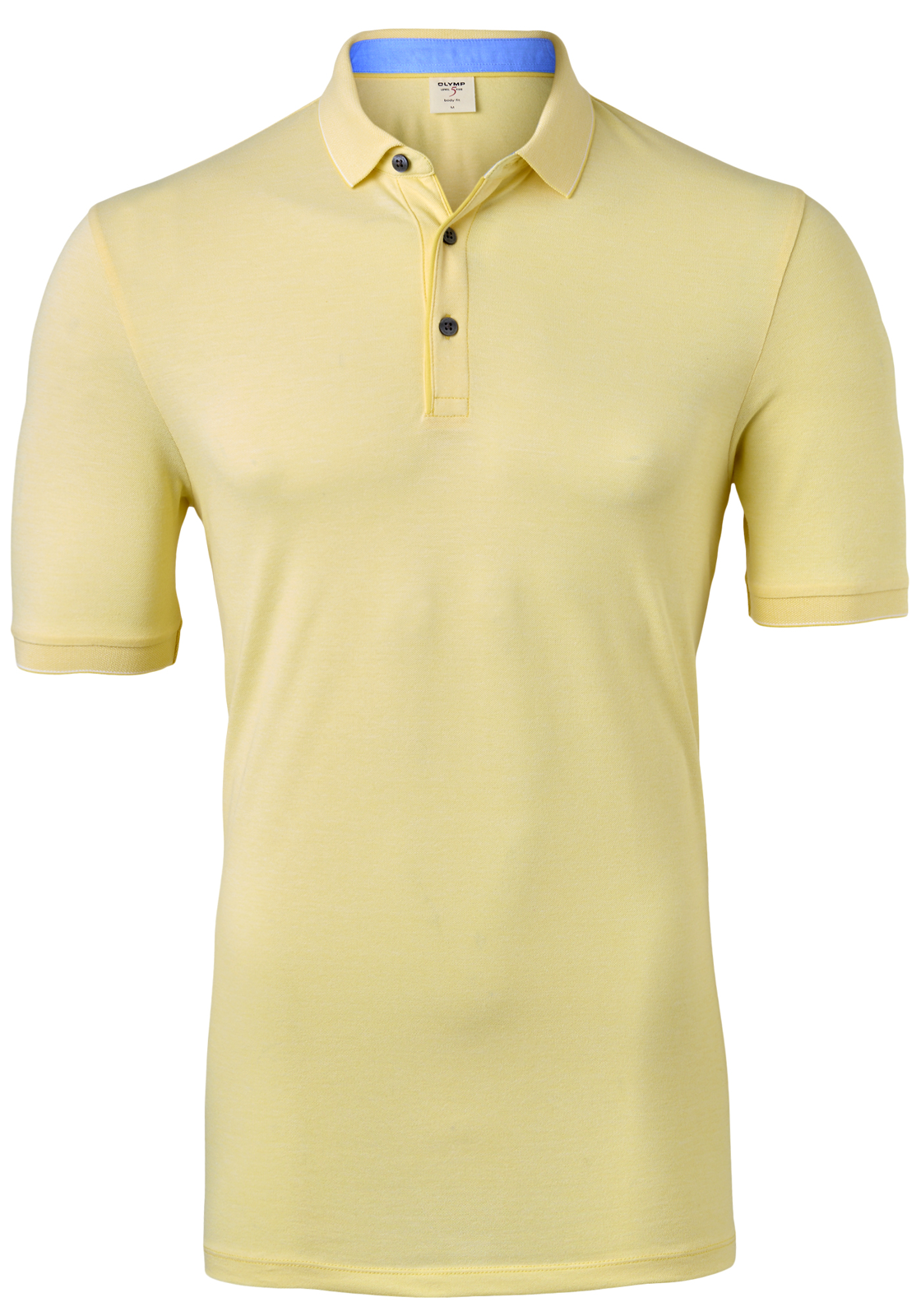 1-4063402568956_olymp_polo_HR OLYMP Level 5 body fit poloshirt, stretch, geel melange