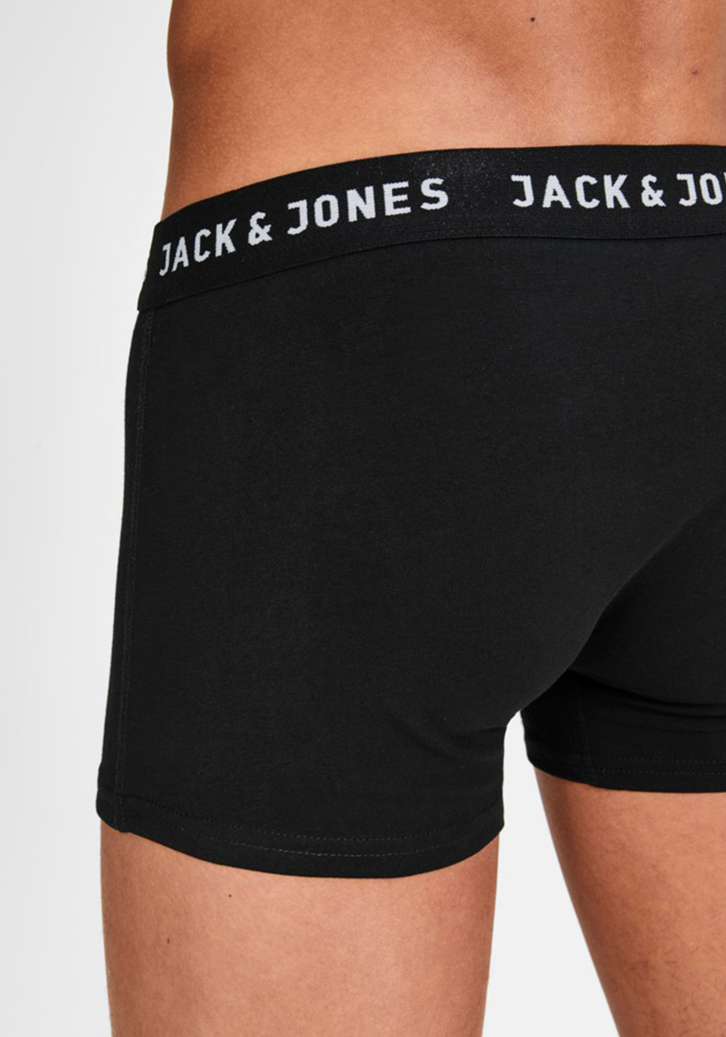 Jack & Jones heren boxers Jachuey trunks (5-pack), zwart