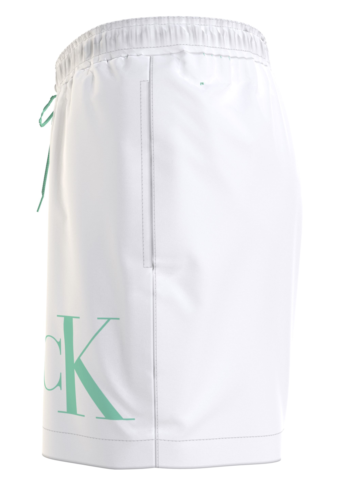 image_5_KM0KM01003YCD_D2_C4177wid2000amphei2000ampop_usm1710 Calvin Klein Medium Drawstring swimshort, heren zwembroek, wit