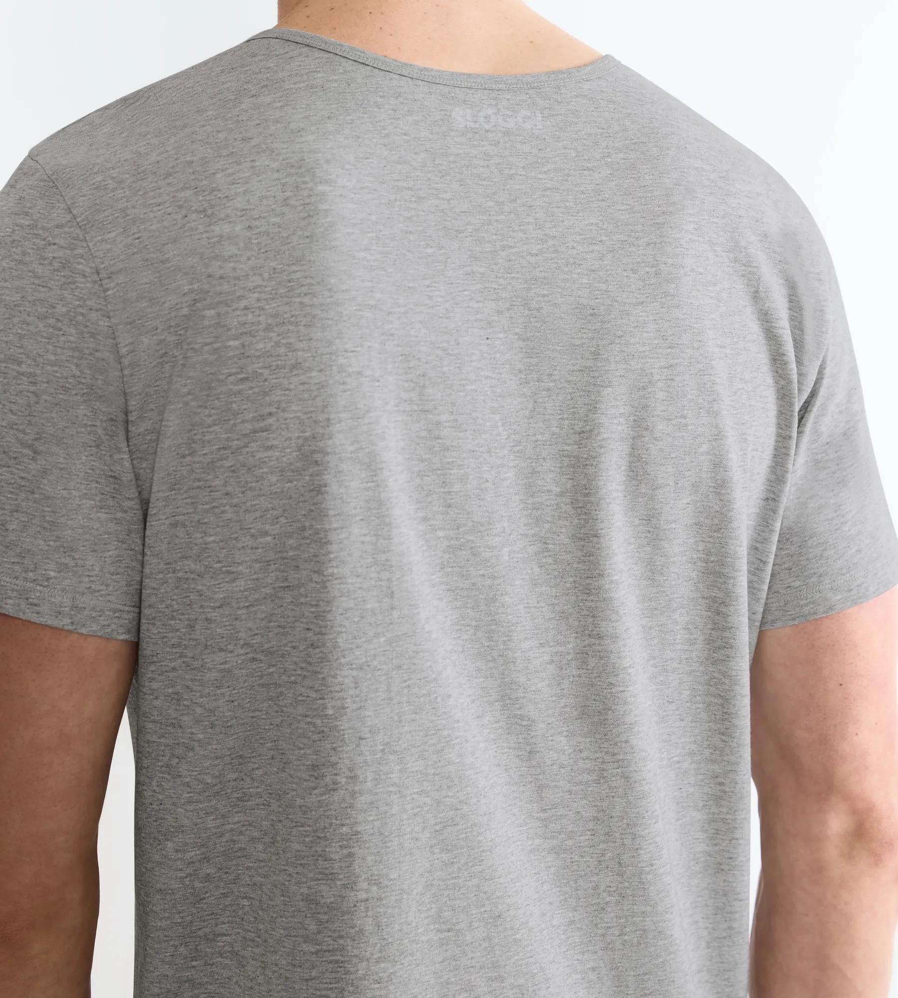 Sloggi Men EVER Ease O-Neck, heren T-shirt met een O-hals (1-pack), donkergrijs melange