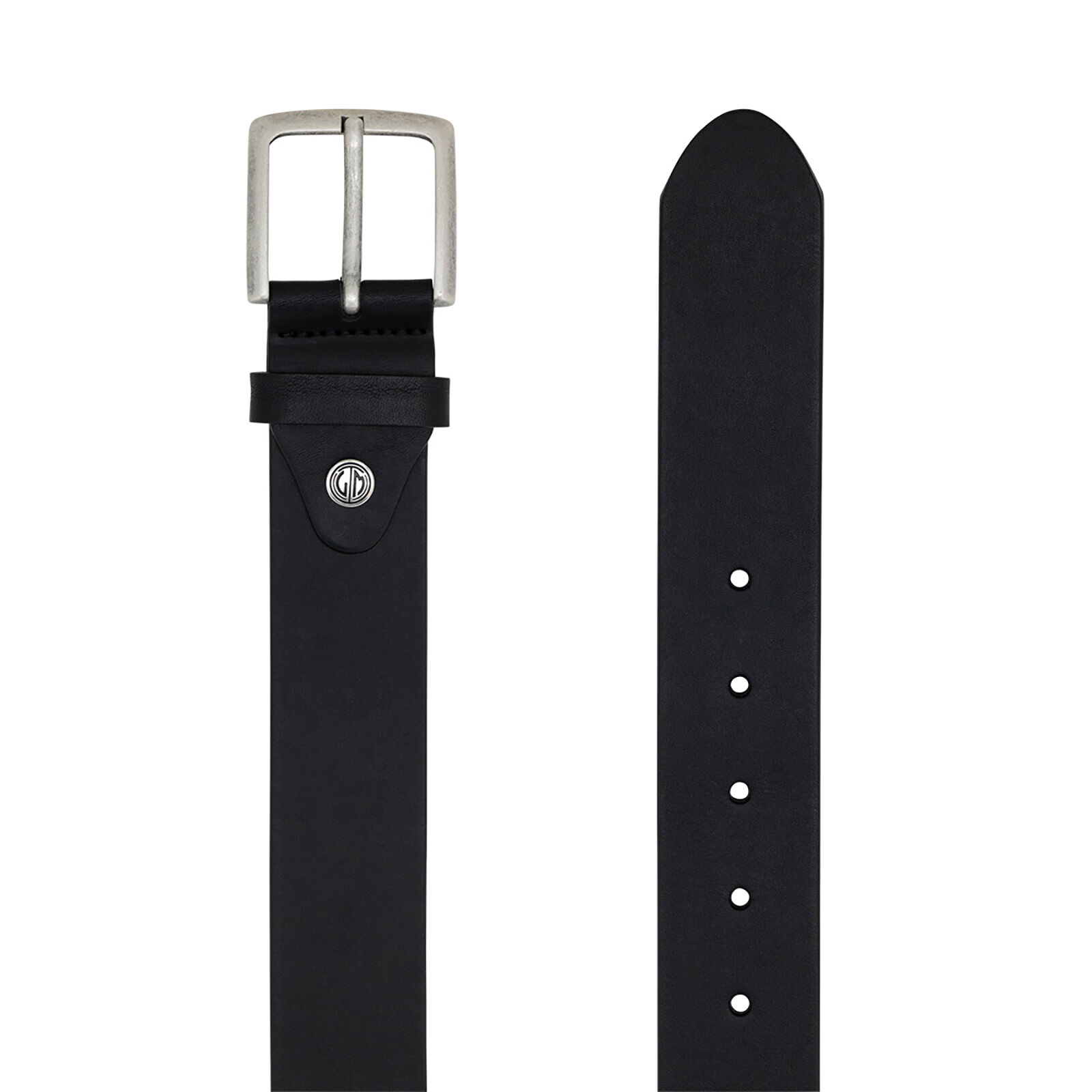 LINDENMANN leren heren riem, zwart