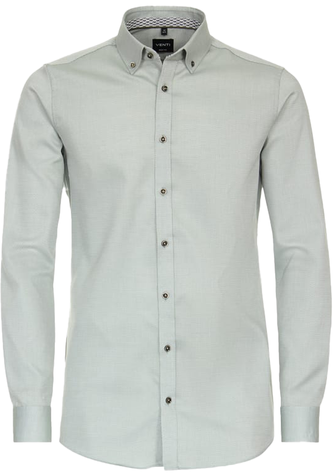 VENTI body fit overhemd, dobby, groen VENTI body fit overhemd, dobby, groen