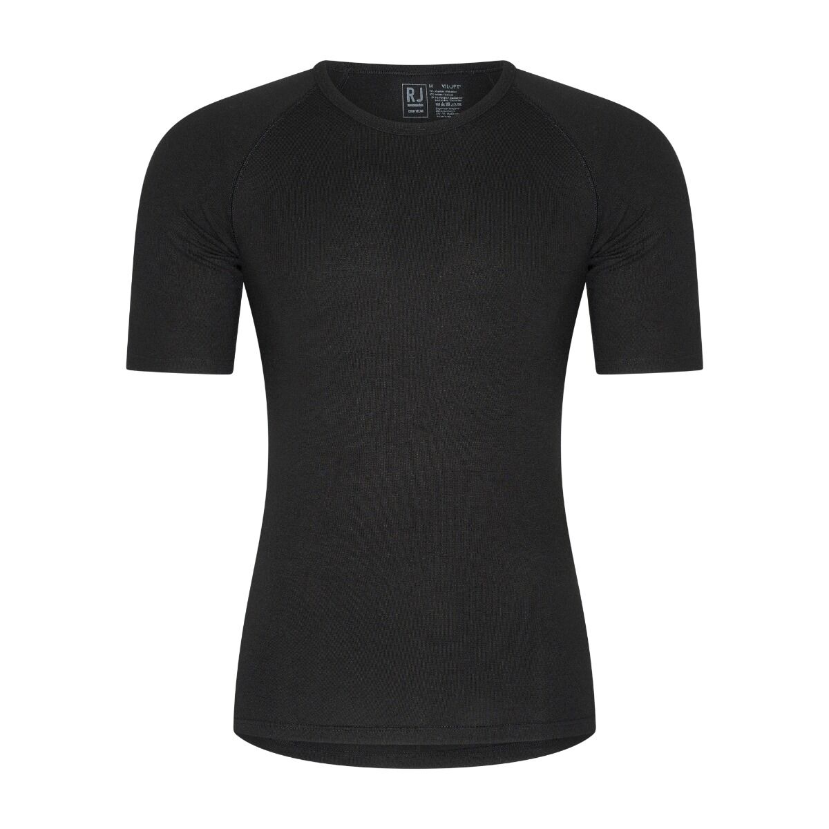 RJ Bodywear RJ Thermo Westendorf heren thermoshirt (1-pack), thermoshirt met O-hals, zwart