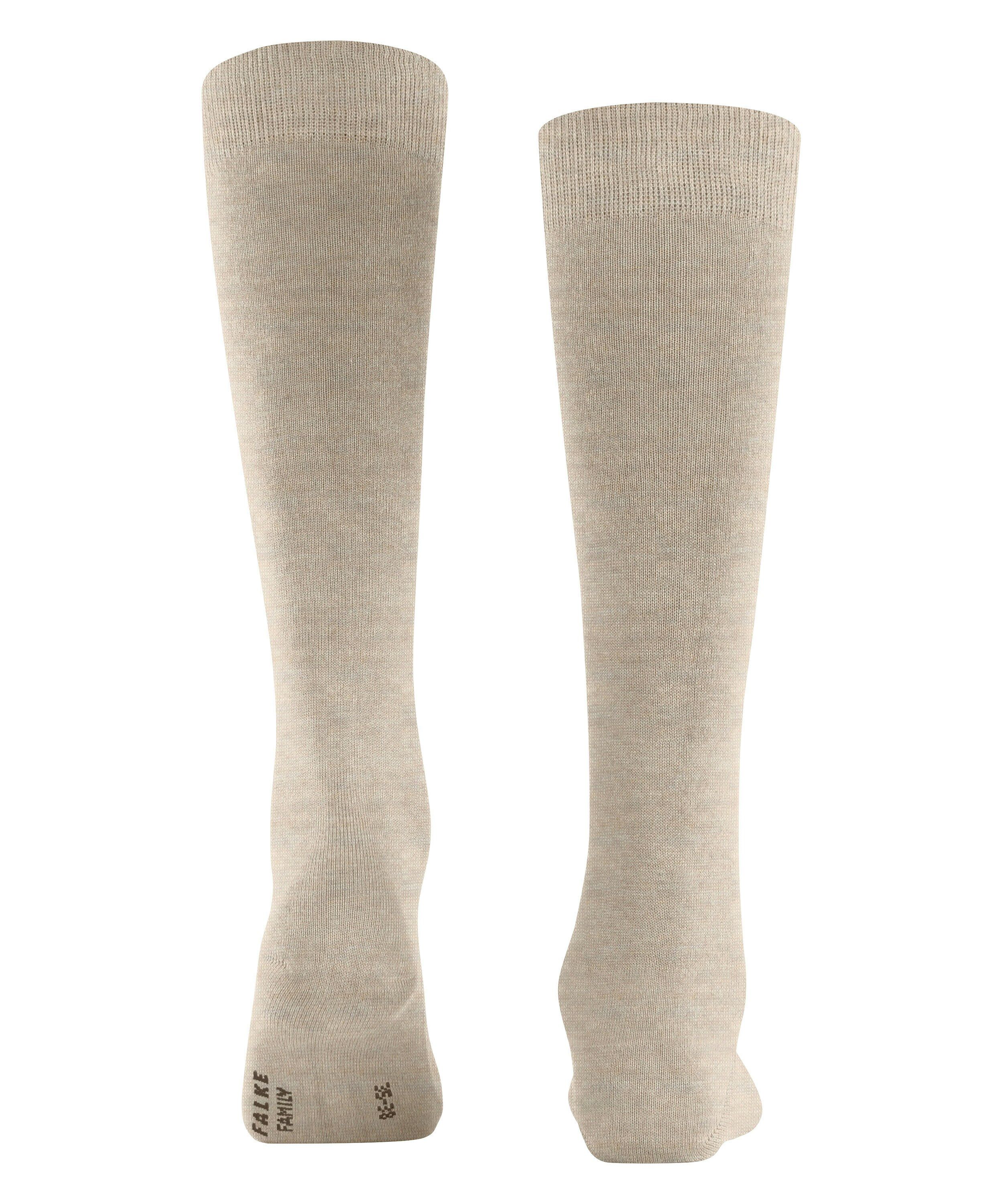 FALKE Family dames kniekousen, beige (linen melange)