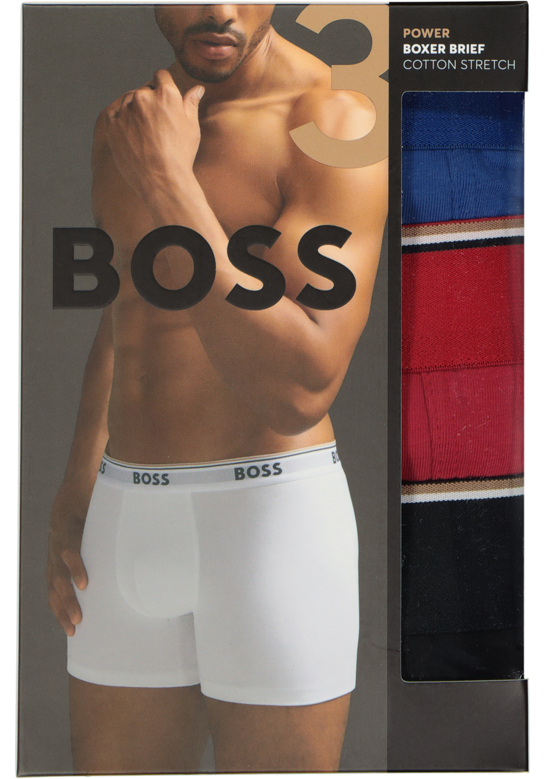 07-4063534486654_HB_Boxer_3p_HR HUGO BOSS Power boxer briefs (3-pack), heren boxers normale lengte, rood, blauw, zwart