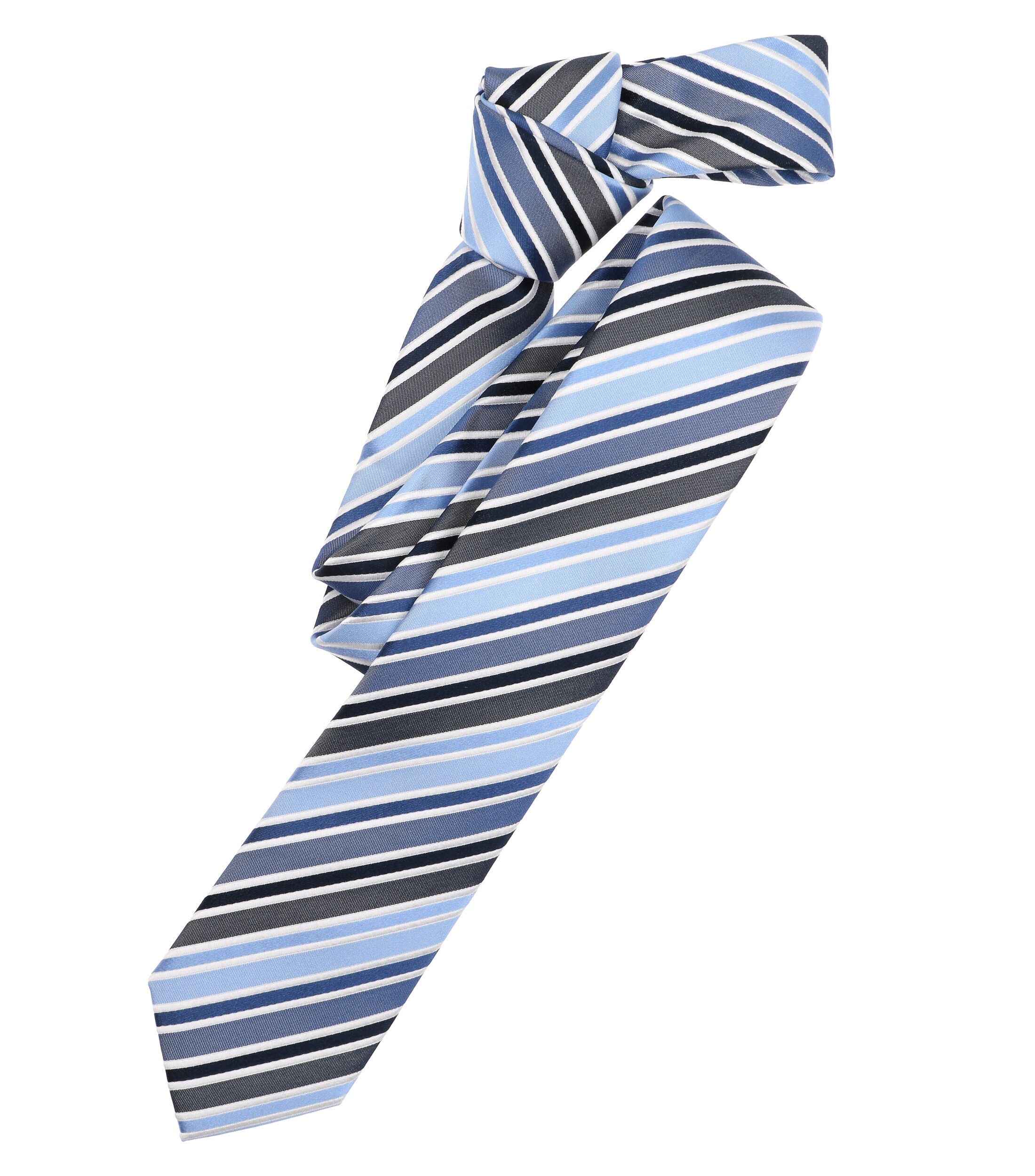 VENTI stropdas, lichtblauw, blauw, grijs, wit, donkerblauw gestreept