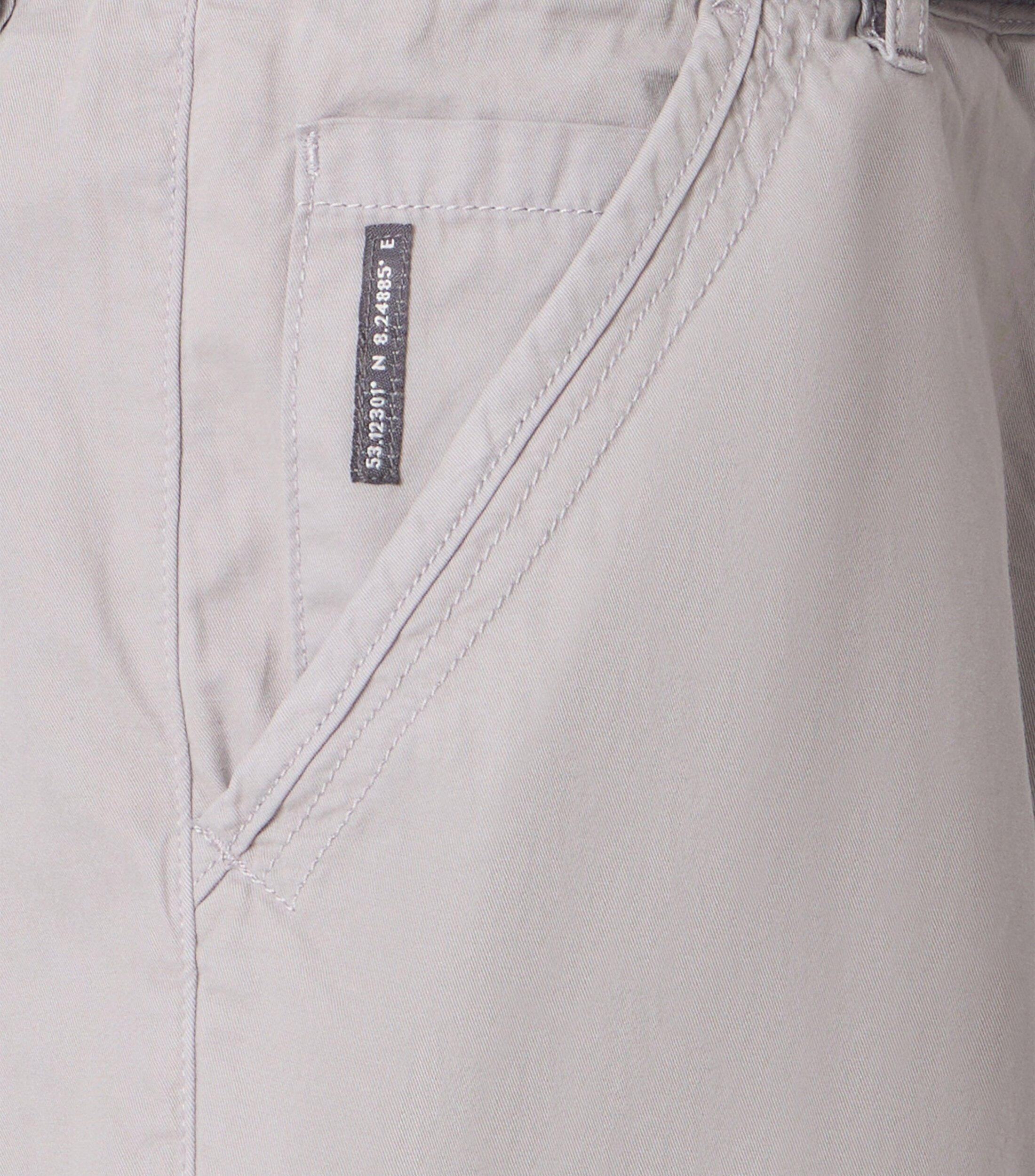 CASA MODA bermuda BEN, heren cargo korte broek, zilvergrijs