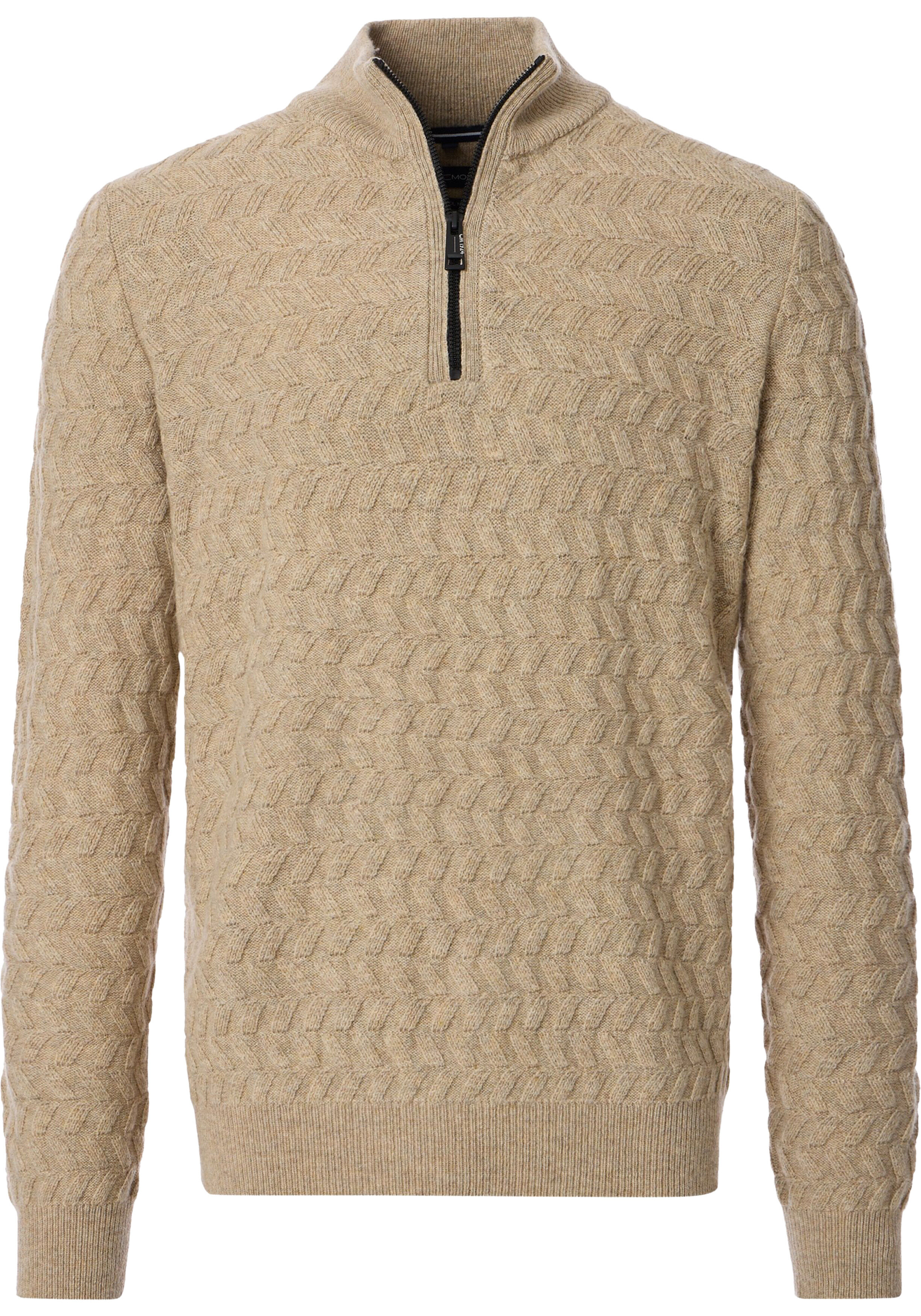 CASA MODA comfort fit schipperstrui, beige dessin