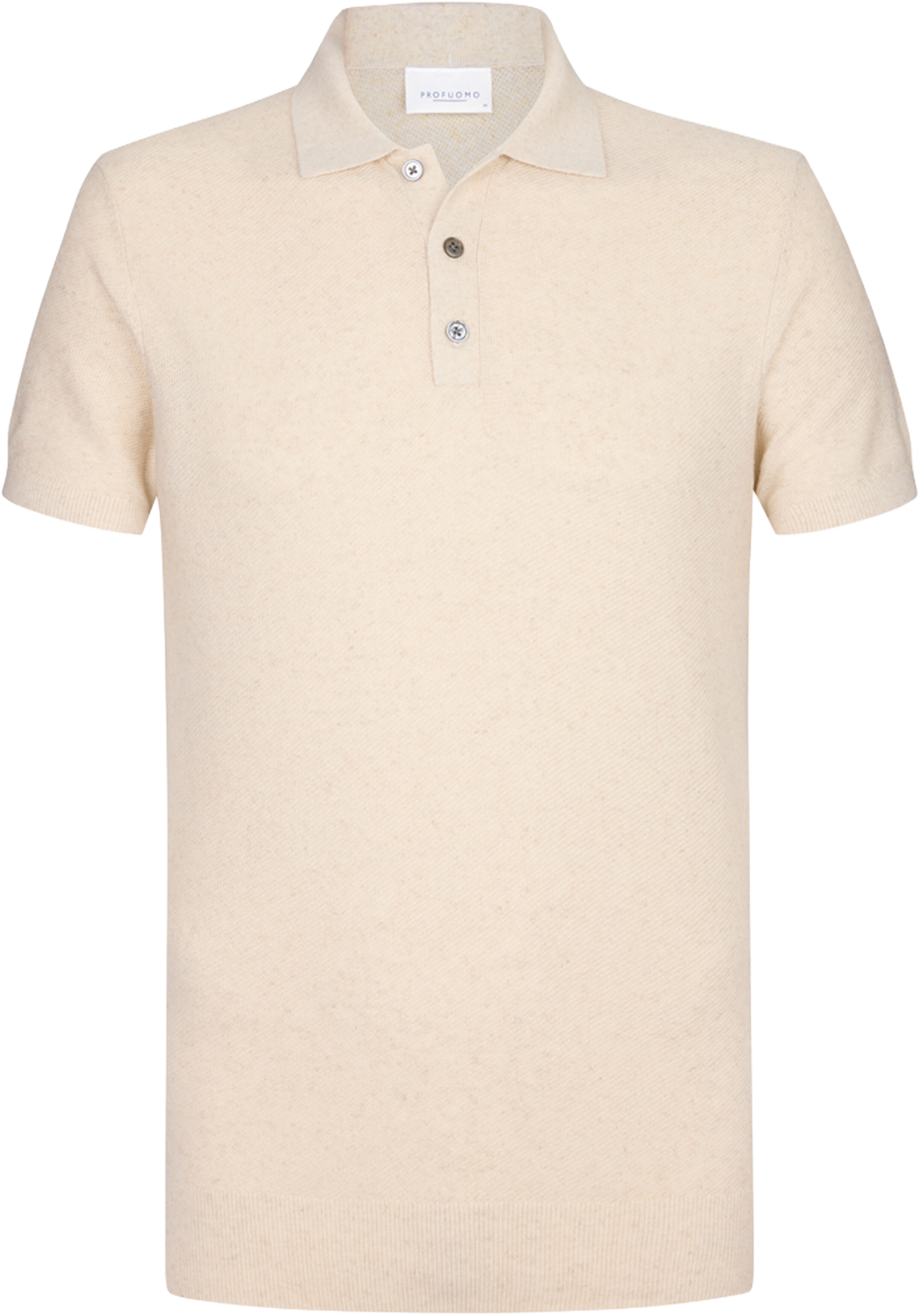 Profuomo slim fit heren polo, wit