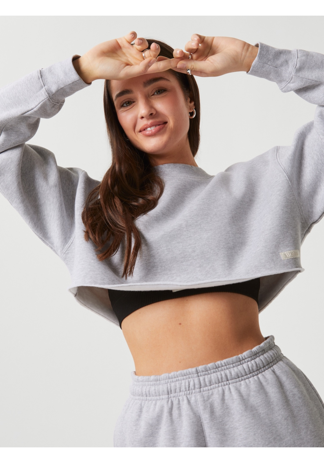 image_6_10002197_ME005_5 Bjorn Borg dames Studio oversized cropped crew, grijs
