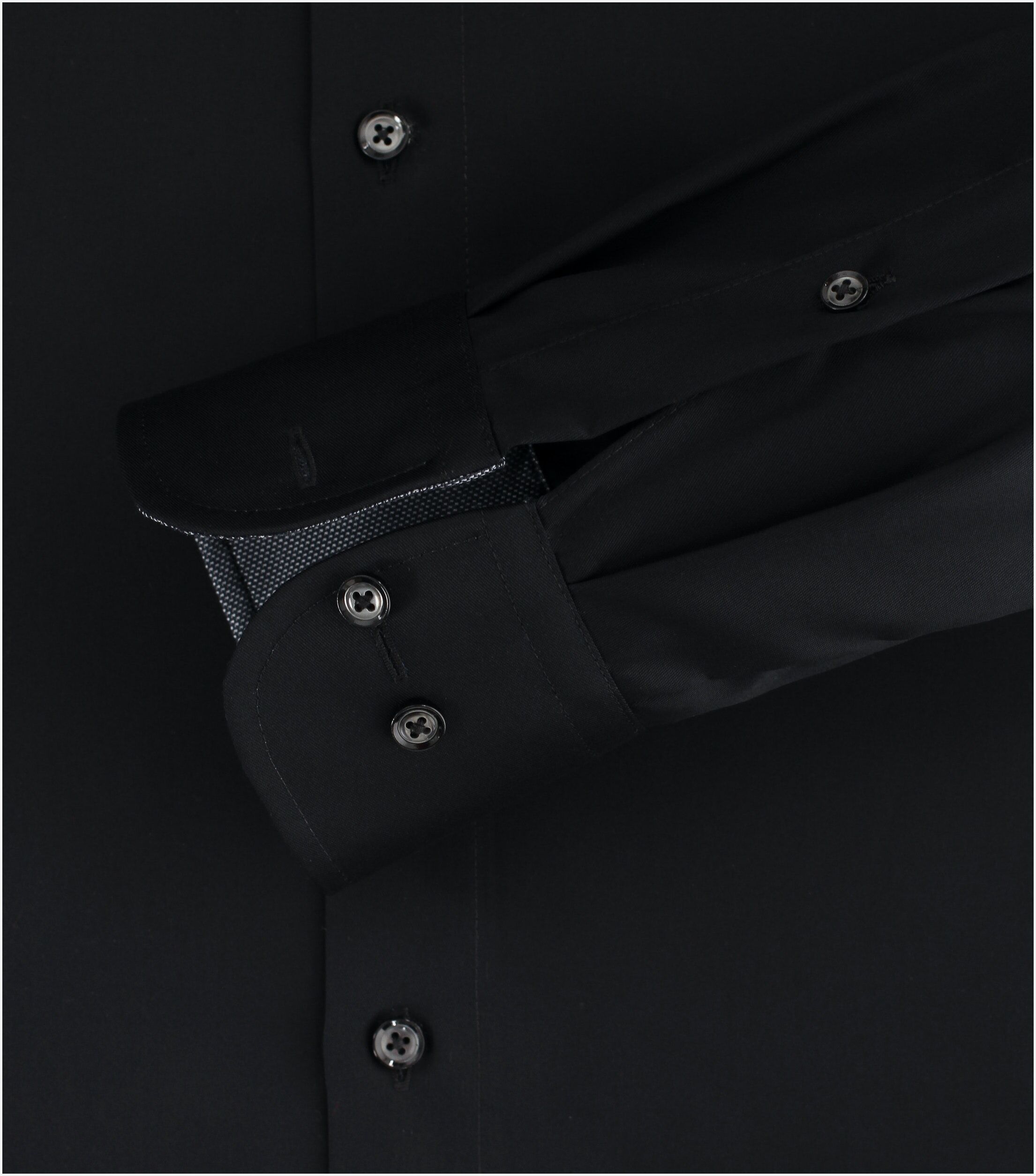 CASA MODA modern fit overhemd, twill, zwart