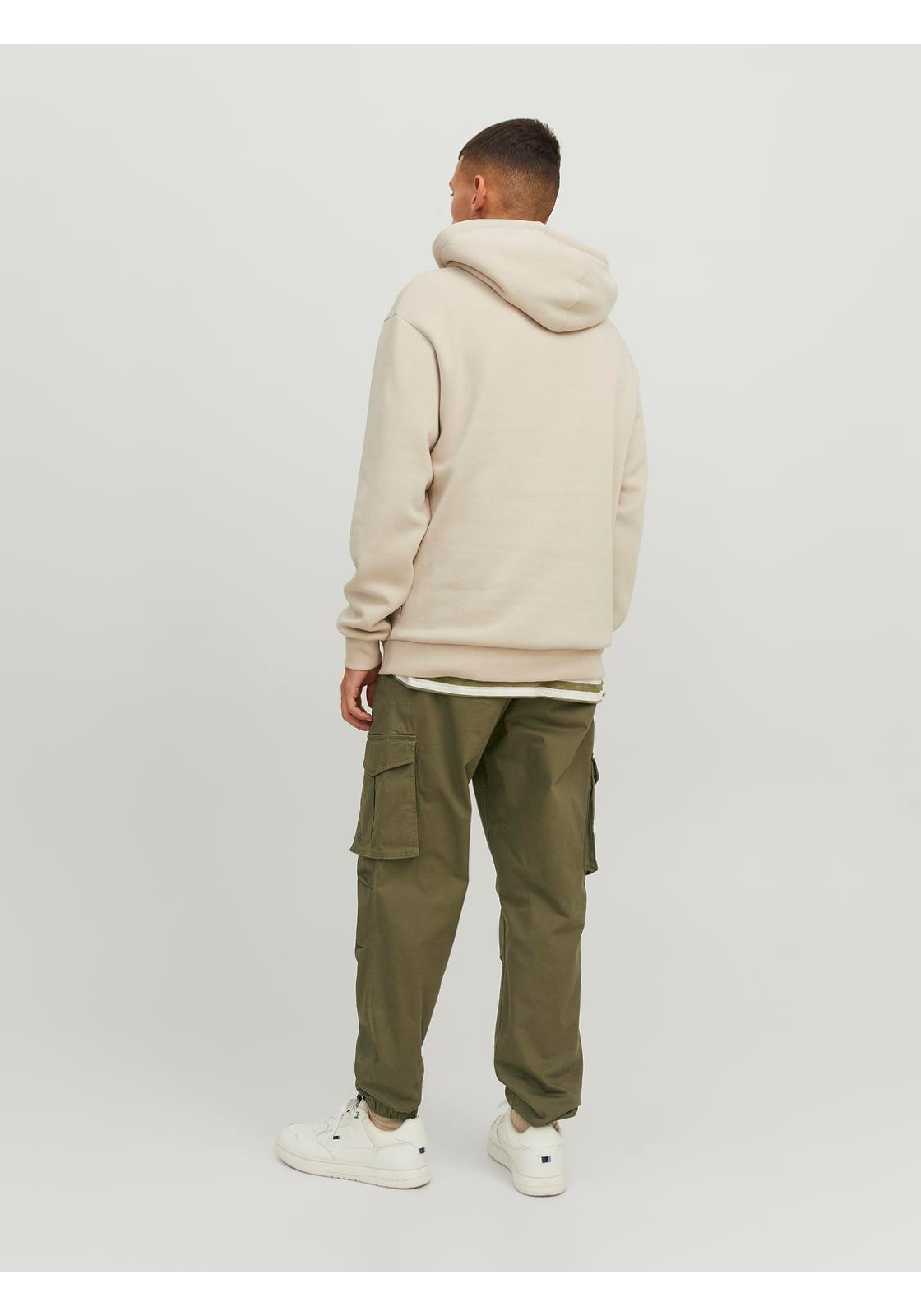image_5_jj__4368143__back1jpgv089fee685f6124c11f5507f86c89746c6a10 JACK & JONES Kane Noah Cuffed Cargo loose fit, heren cargo broek, groen