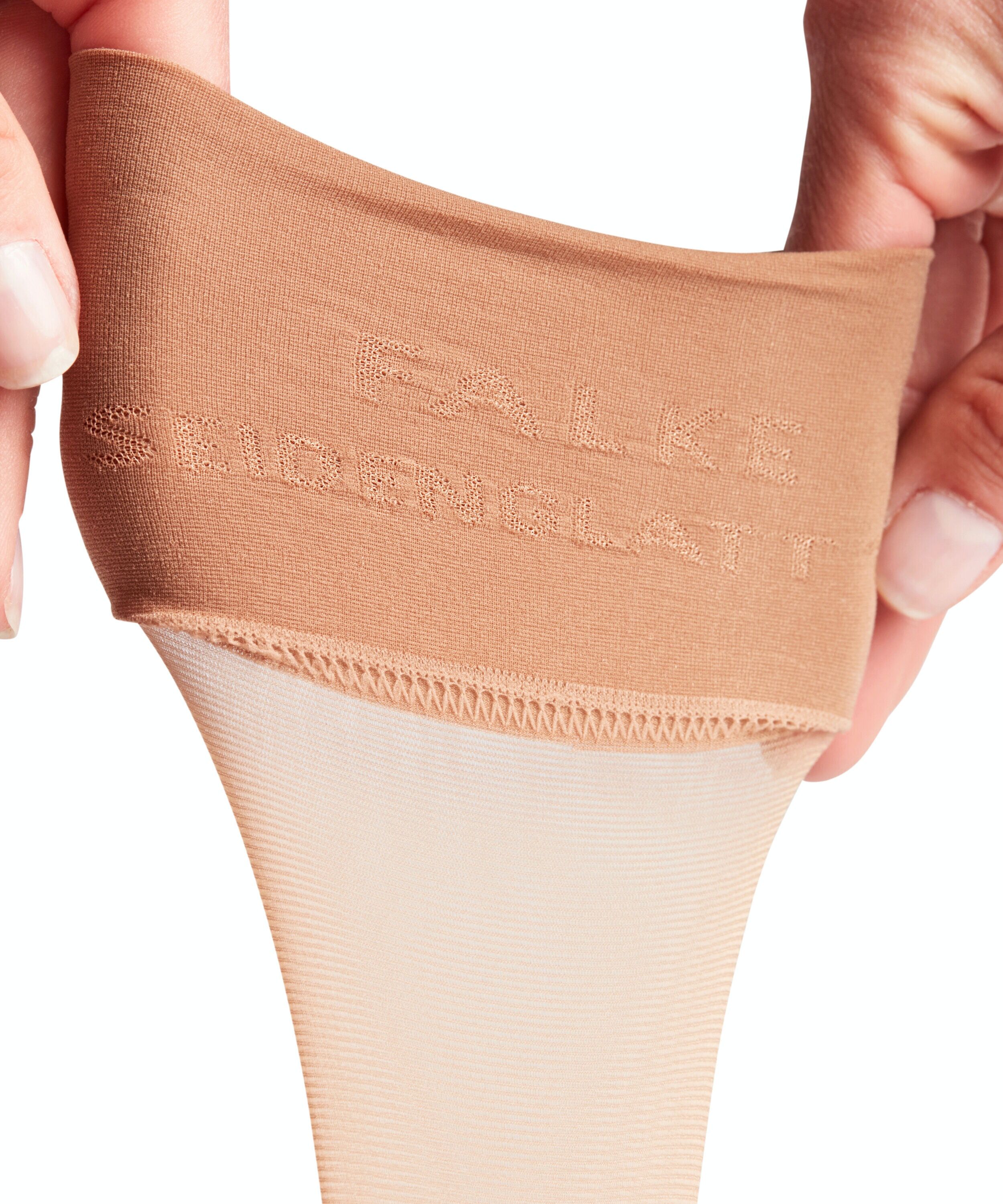 FALKE Seidenglatt 15 DEN dames kniekousen, beige (powder)