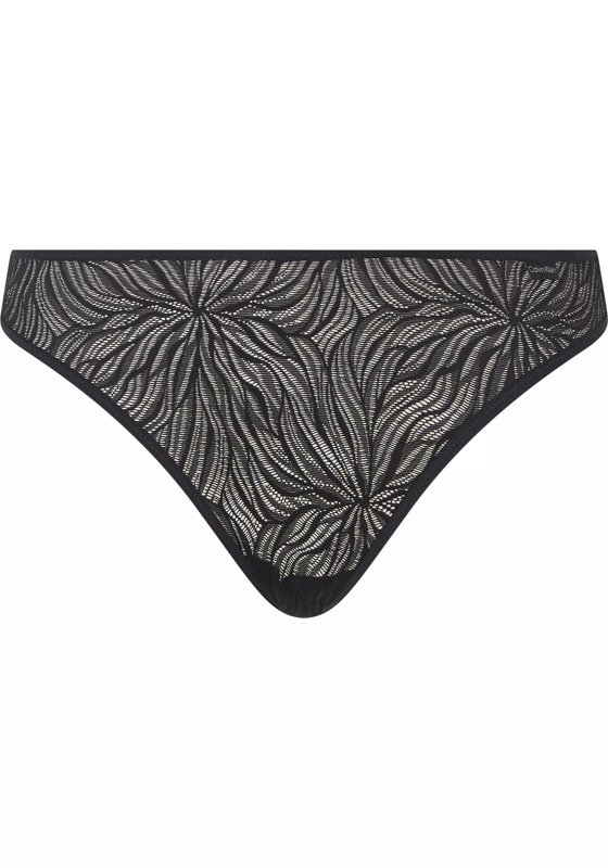 Calvin Klein dames thong (1-pack), string, zwart Calvin Klein dames thong (1-pack), string, zwart