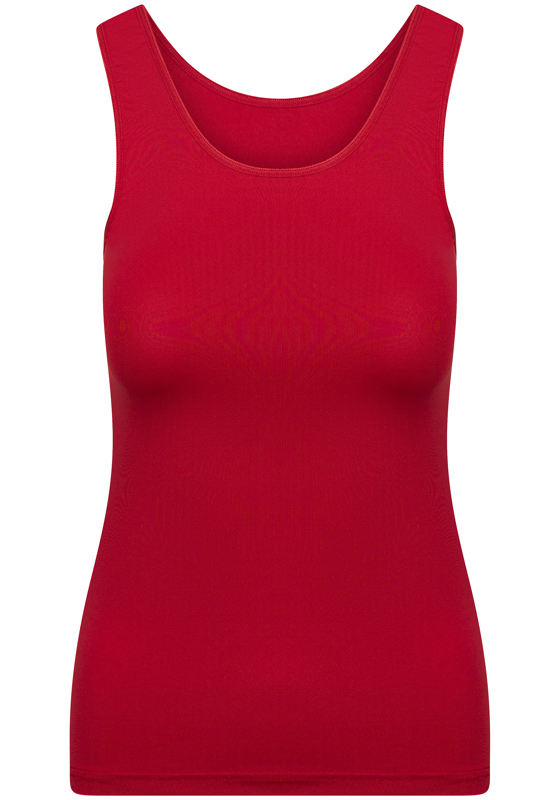RJ Bodywear Pure Color dames top (1-pack), hemdje met brede banden, donkerrood RJ Bodywear Pure Color dames top (1-pack), hemdje met brede banden, donkerrood