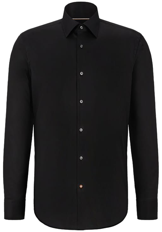 BOSS Joe regular fit overhemd, popeline, zwart BOSS Joe regular fit overhemd, popeline, zwart