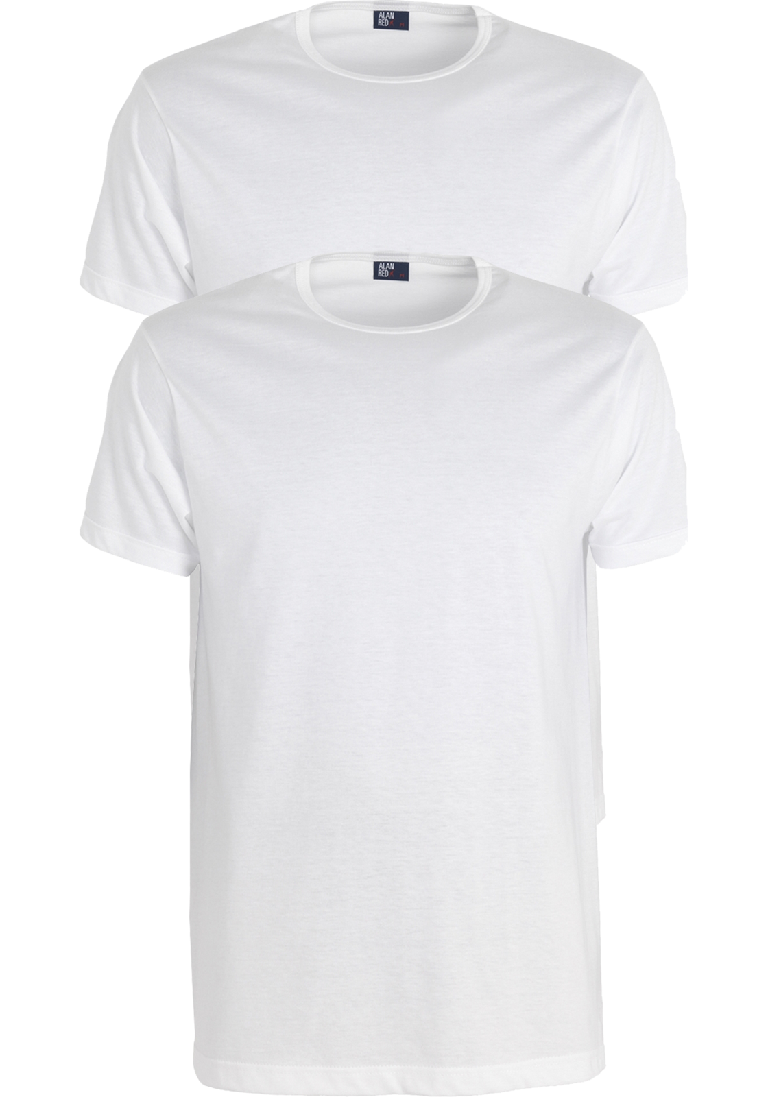 derby_wit_2_pack ALAN RED T-shirts Derby extra lang (2-pack), O-hals, wit