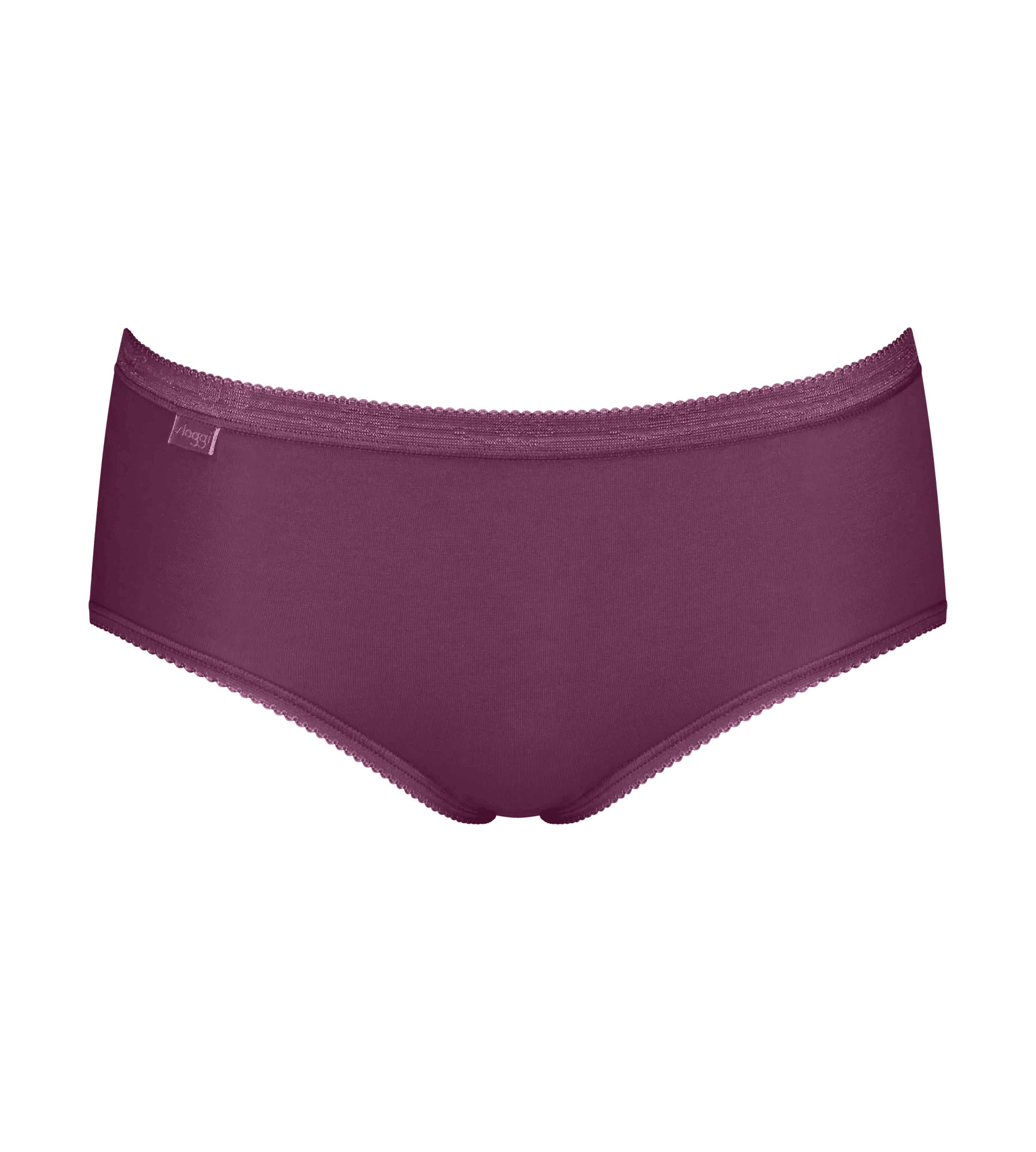 Sloggi Women Basic+ Midi (4-pack), dames slip, heel lichtroze, roze, aubergine en grijs