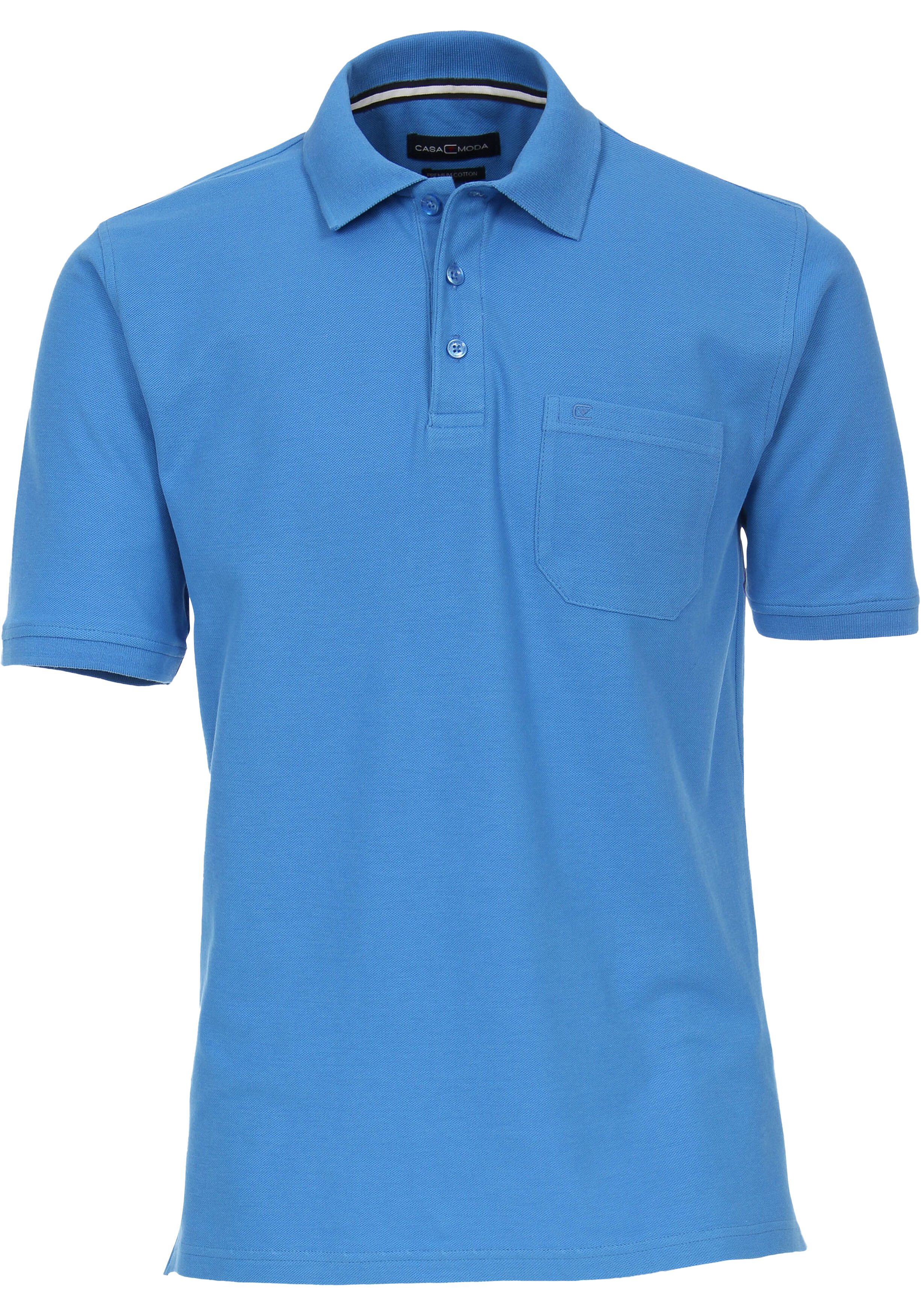 CASA MODA comfort fit heren polo, blauw