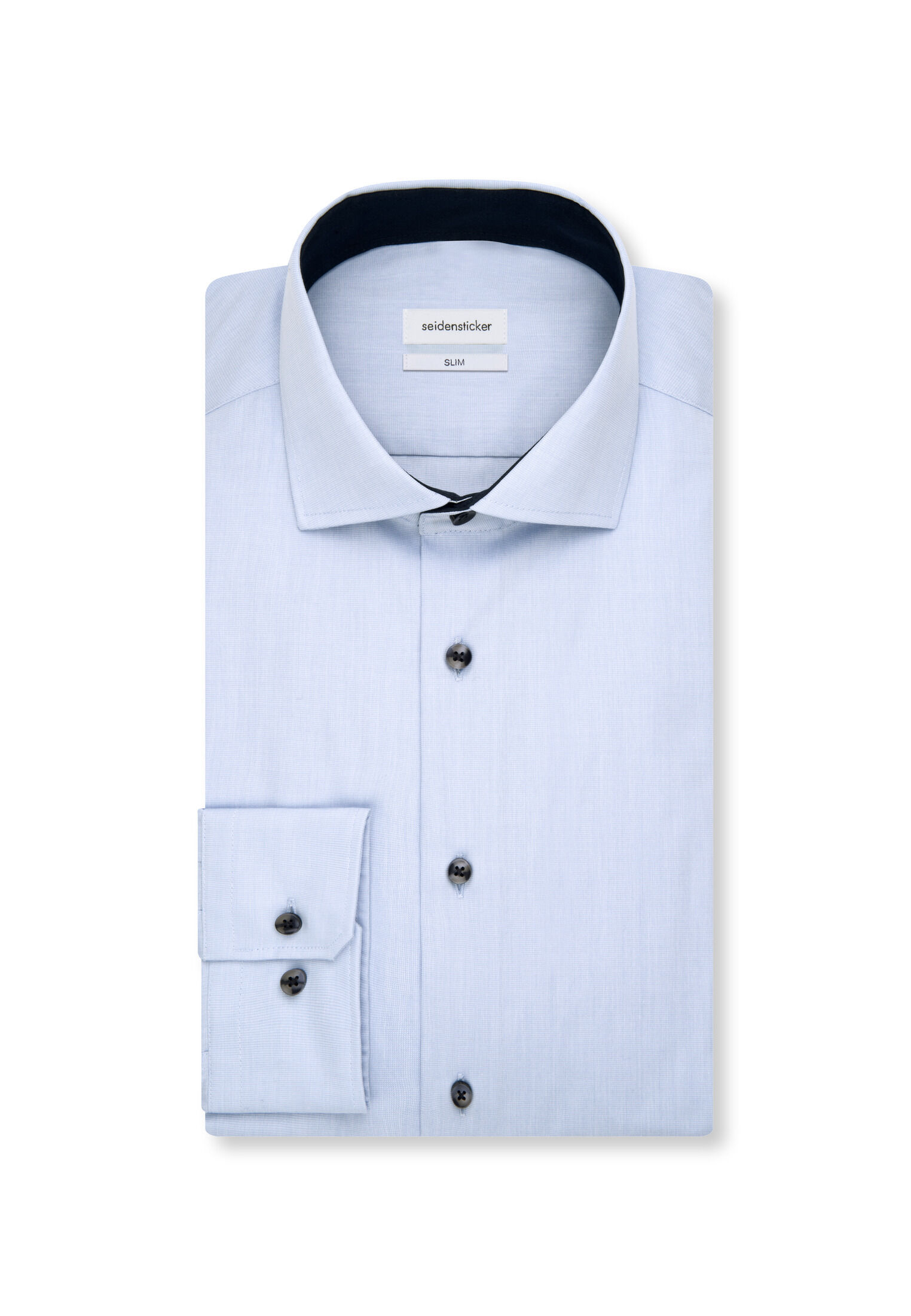 Seidensticker slim fit overhemd, popeline, blauw