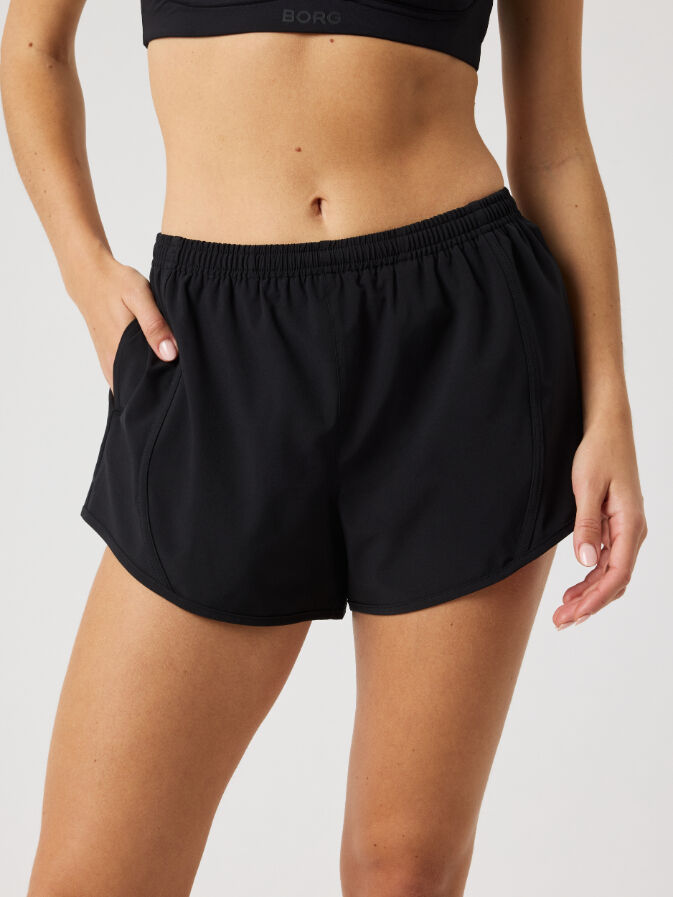 Bjorn Borg dames Sports Shorts, korte sportbroek, zwart
