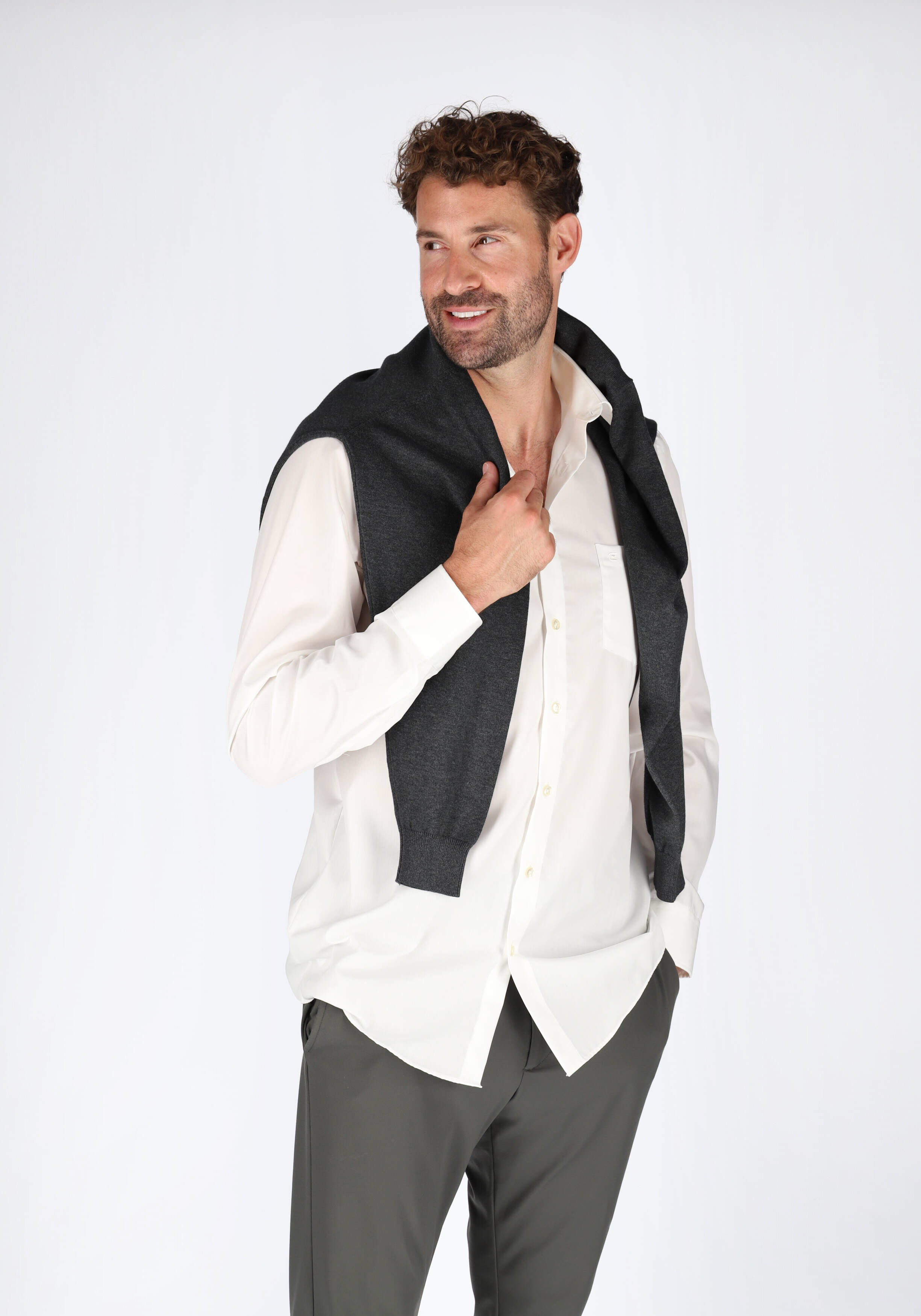 CASA MODA comfort fit overhemd, beige