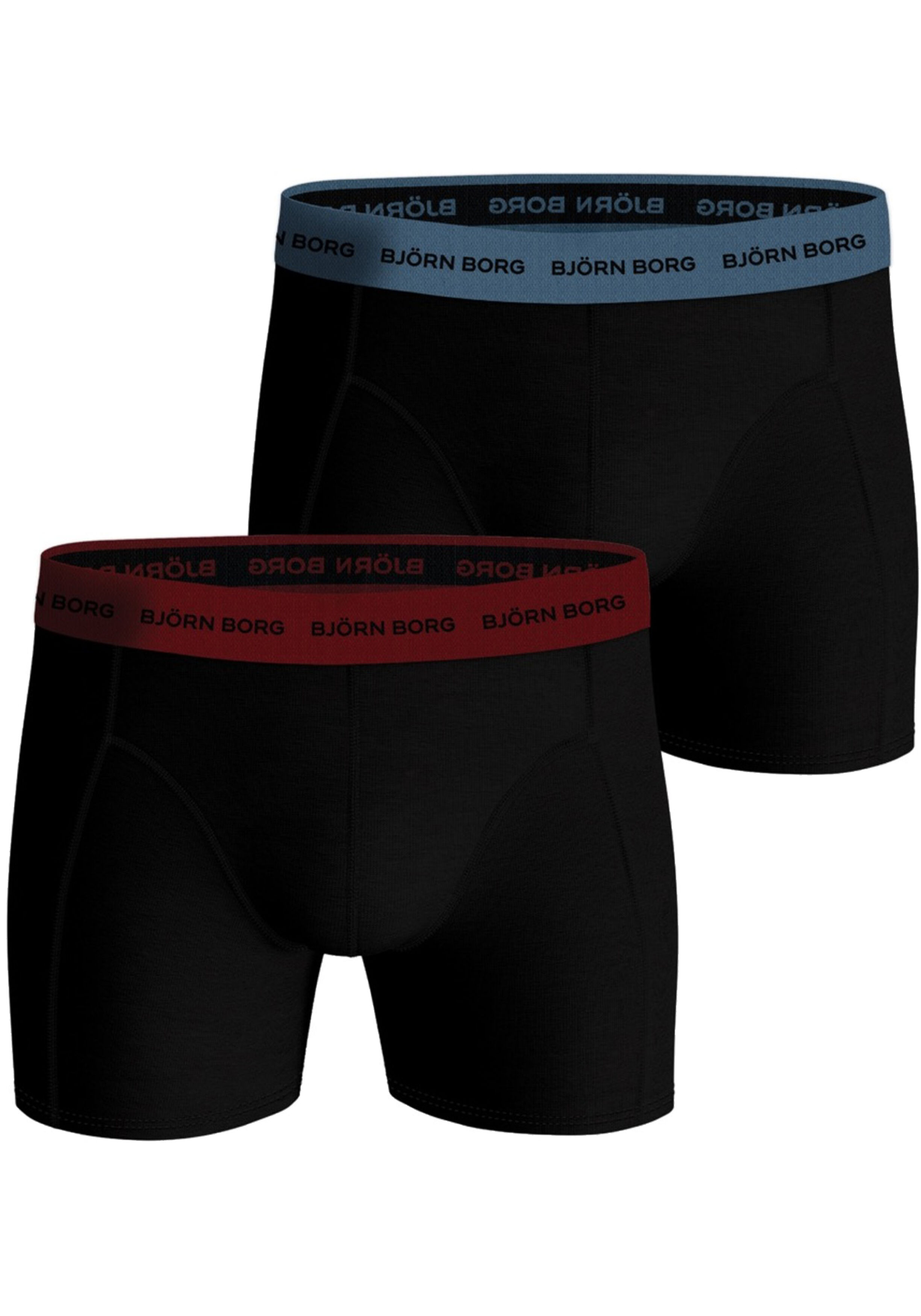 Bjorn Borg Cotton Stretch boxers, heren boxers normale lengte (2-pack), multicolor