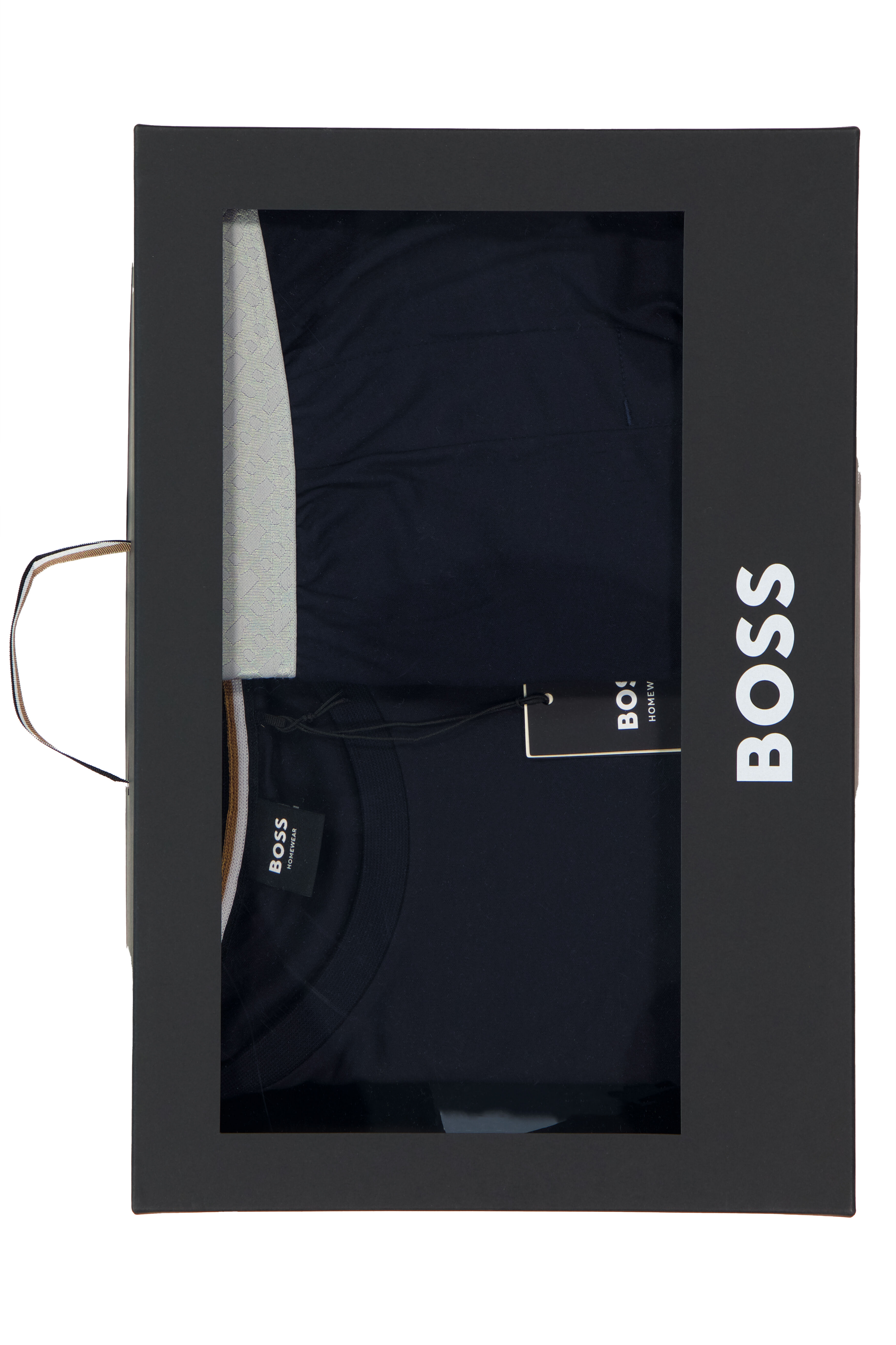 BOSS Relax Long Set, heren pyjama set, donkerblauw