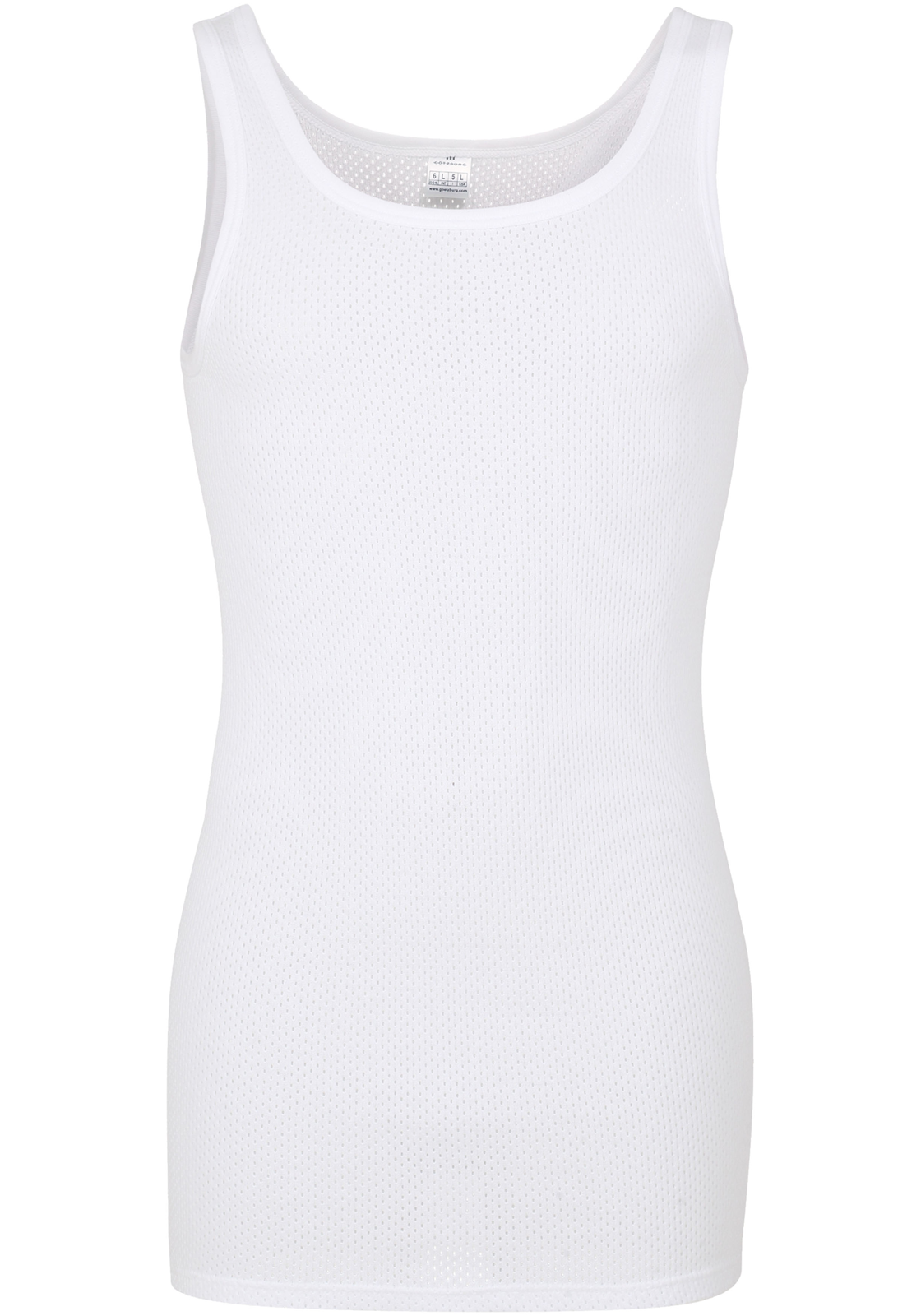 Gotzburg heren singlet O-hals (1-pack), wit Gotzburg heren singlet O-hals (1-pack), wit