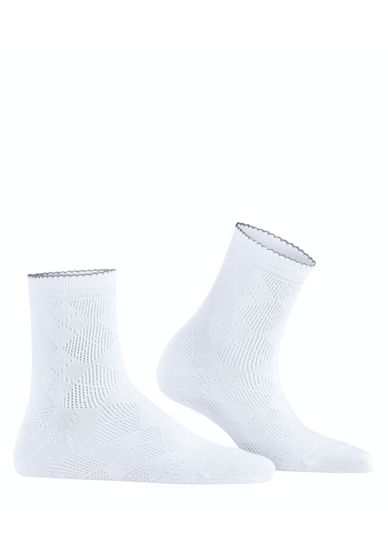 Burlington Chelsea damessokken kort, wit (white) Burlington Chelsea damessokken kort, wit (white)
