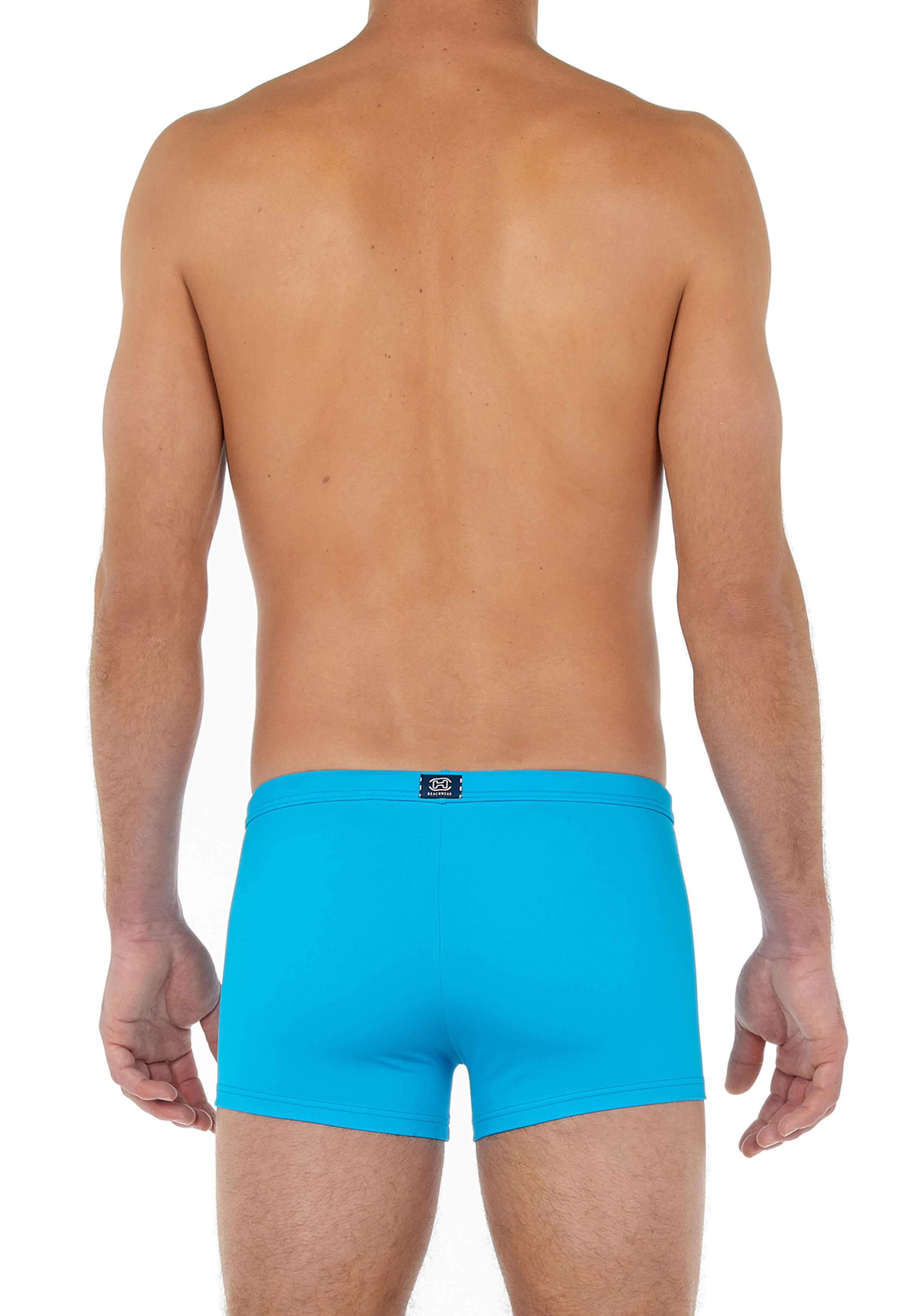 HOM Sea life swim shorts, heren zwembroek, turquoise