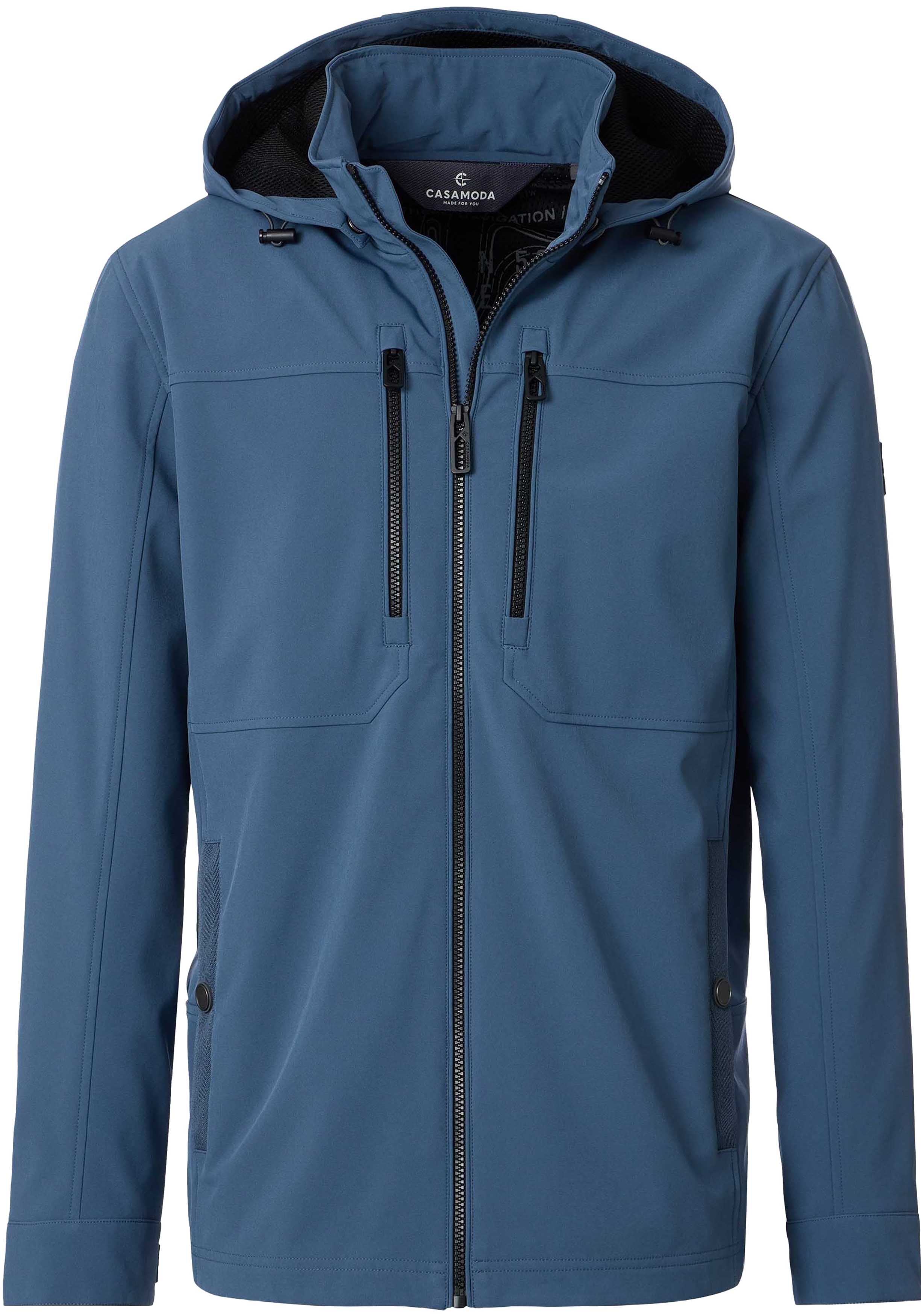 CASA MODA comfort fit tussenjas, blauw, wit