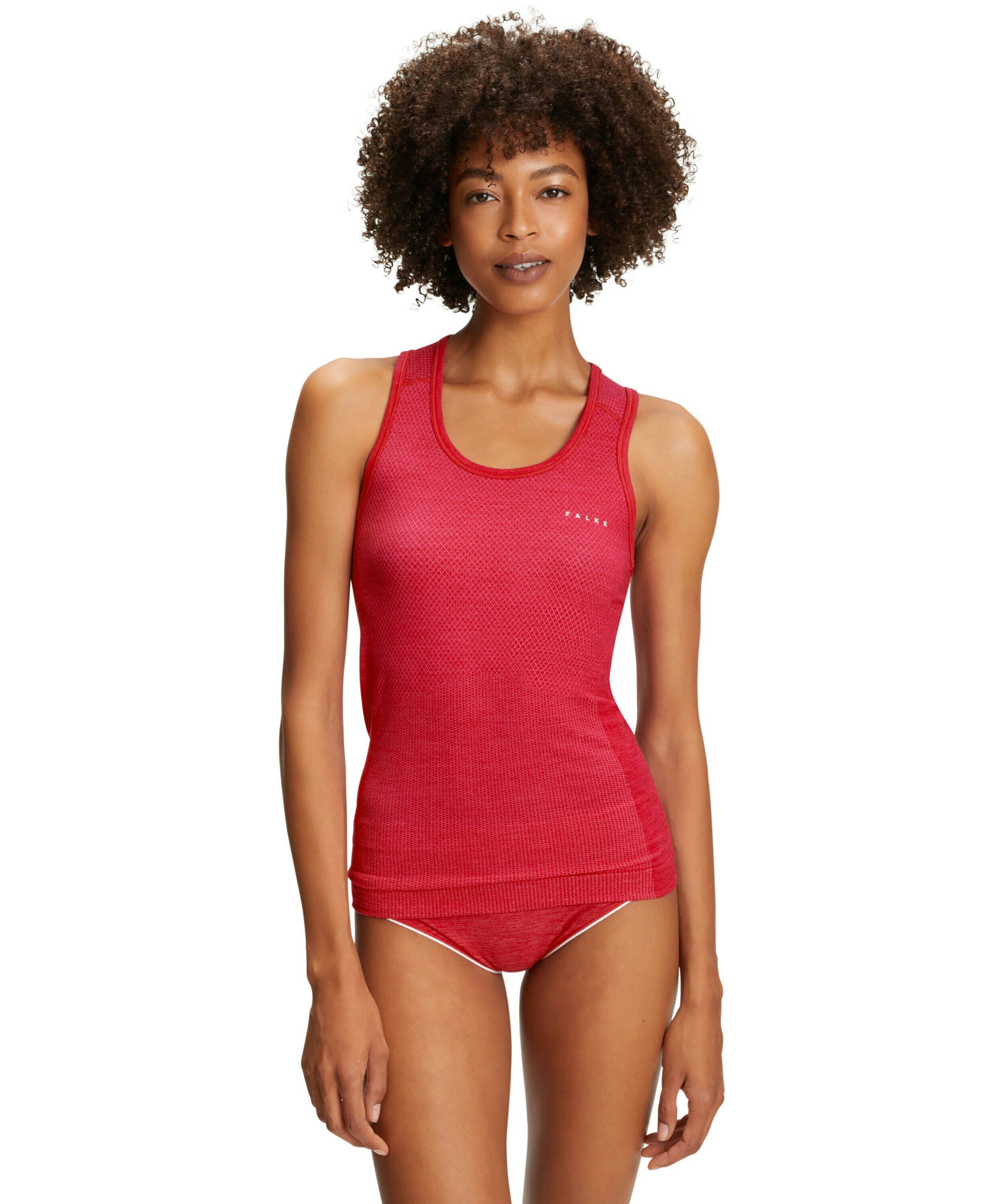 FALKE dames top Wool-Tech Light, thermoshirt, rood (red)