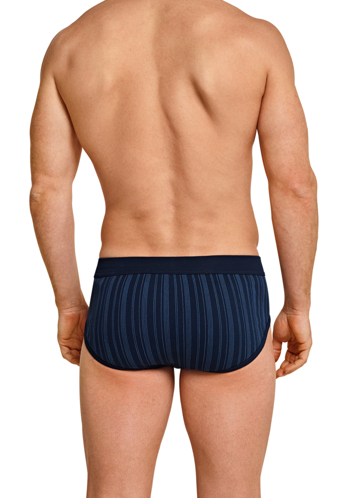 5-4007065656797-schiesser-slip-2p_HR SCHIESSER Original Classics sportslips (2-pack), Feinripp met gulp, donkerblauw gestreept