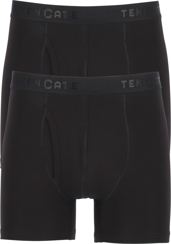 TEN CATE Basics men classic shorts met gulp (2-pack), heren boxers normale lengte, zwart TEN CATE Basics men classic shorts met gulp (2-pack), heren boxers normale lengte, zwart