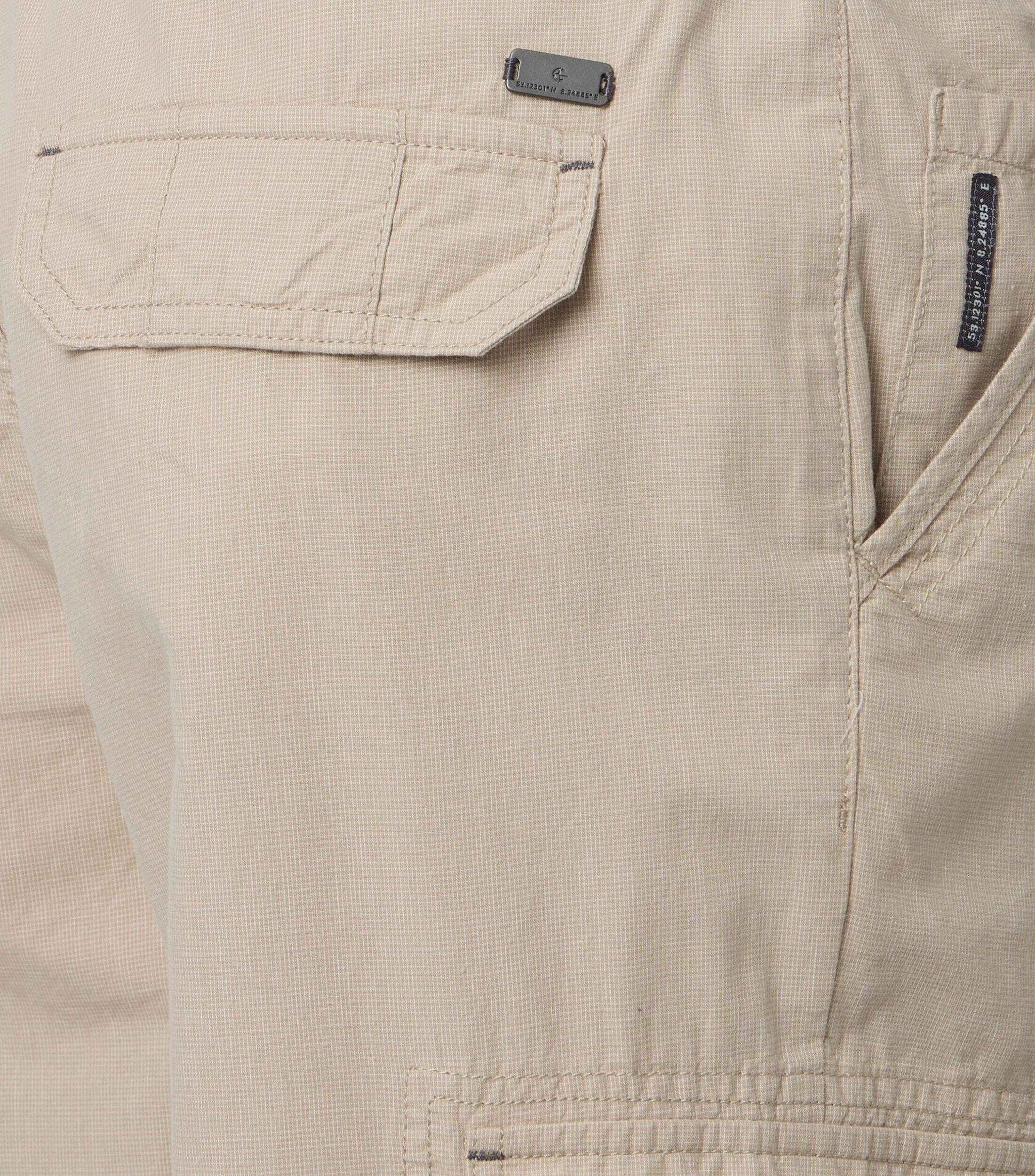 CASA MODA driekwart bermuda BEN, heren cargo bermuda over de knie, beige