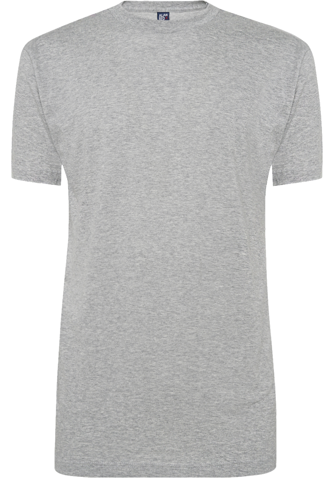 2-8052447527505-alan_red-virginia-wit_grijs_HR ALAN RED T-shirts Virginia (2-pack), O-hals, wit en grijs melange