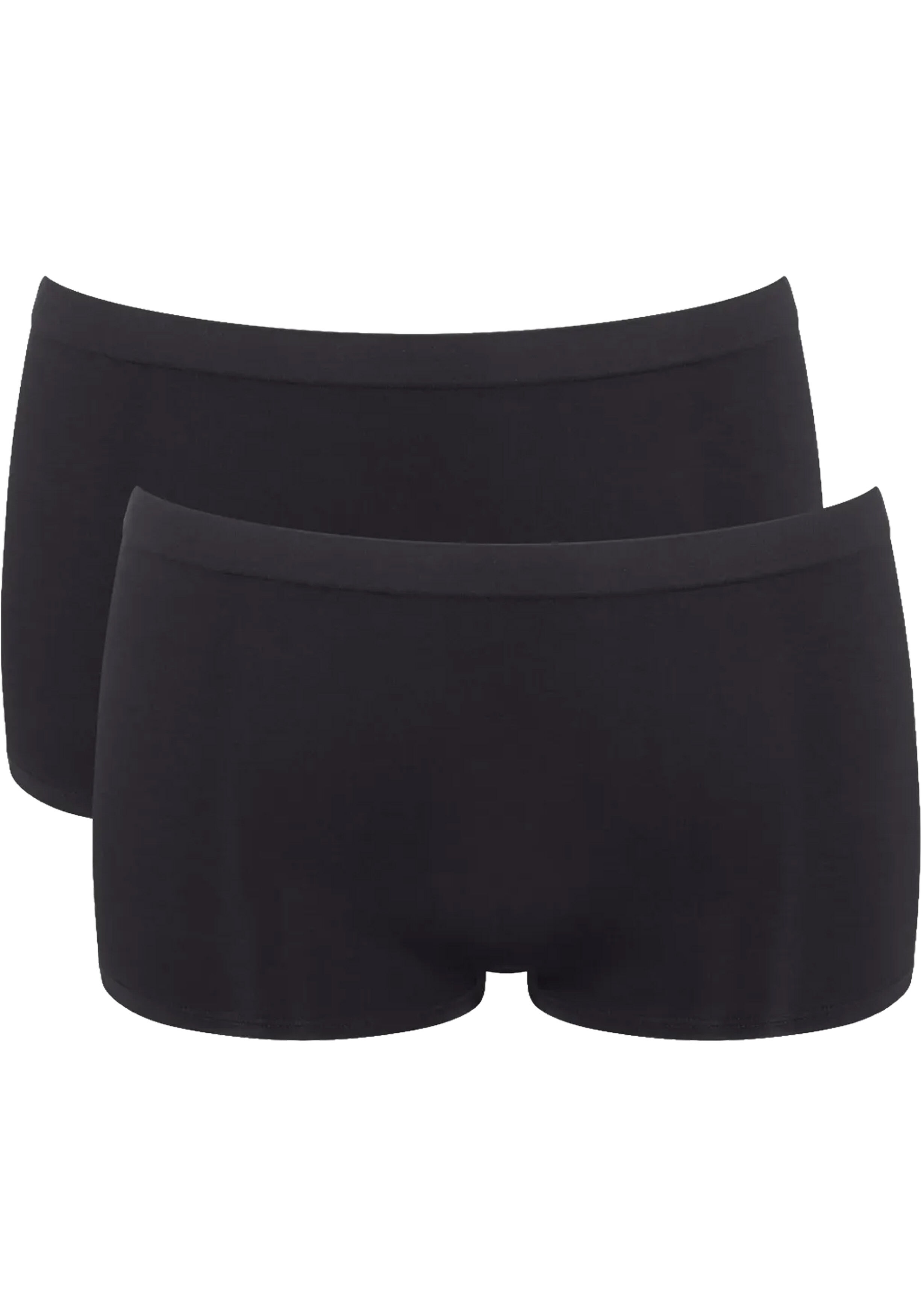Sloggi Women GO Sense Short (2-pack), dames boxer, zwart