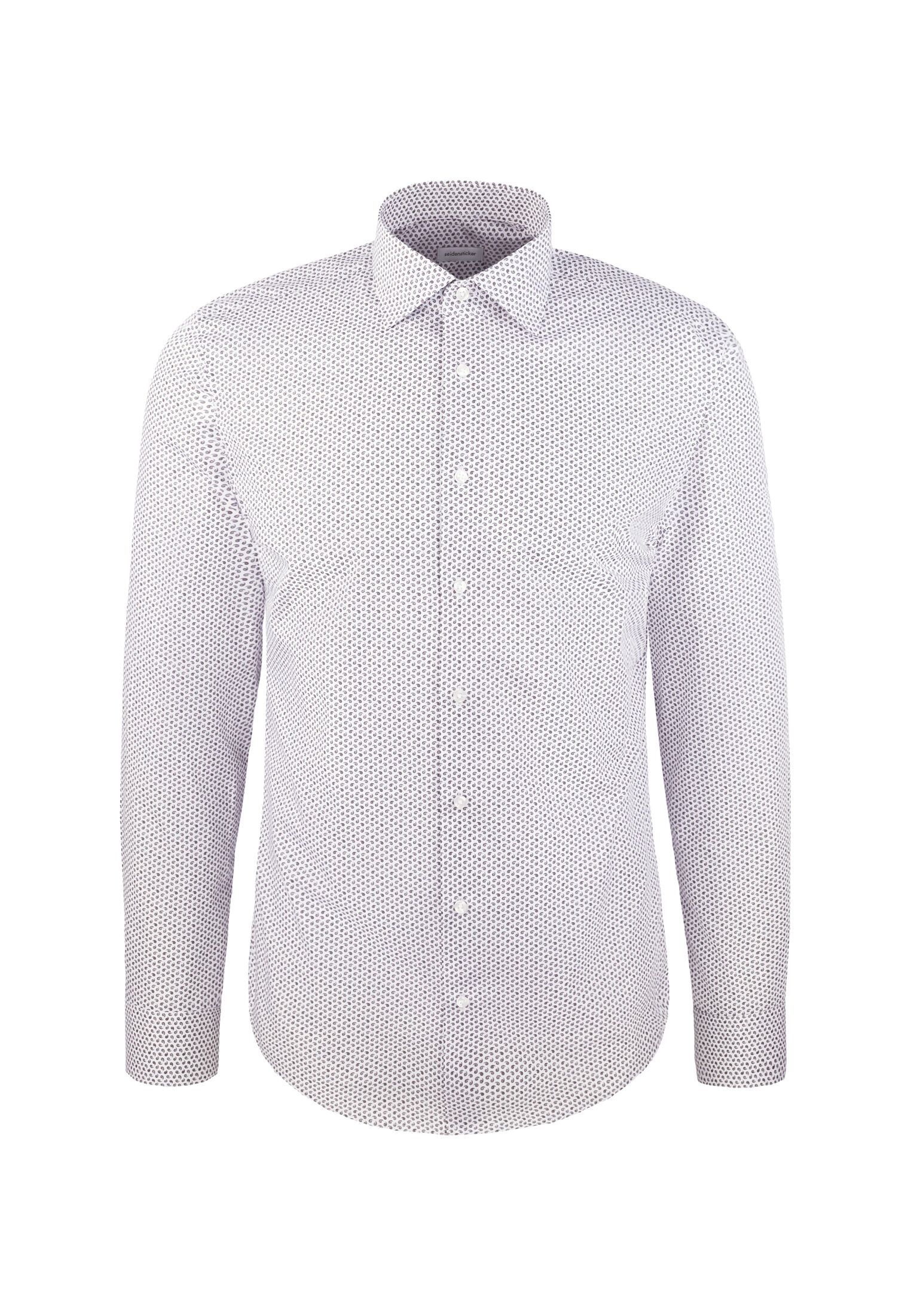 Seidensticker slim fit overhemd, popeline, grijs dessin