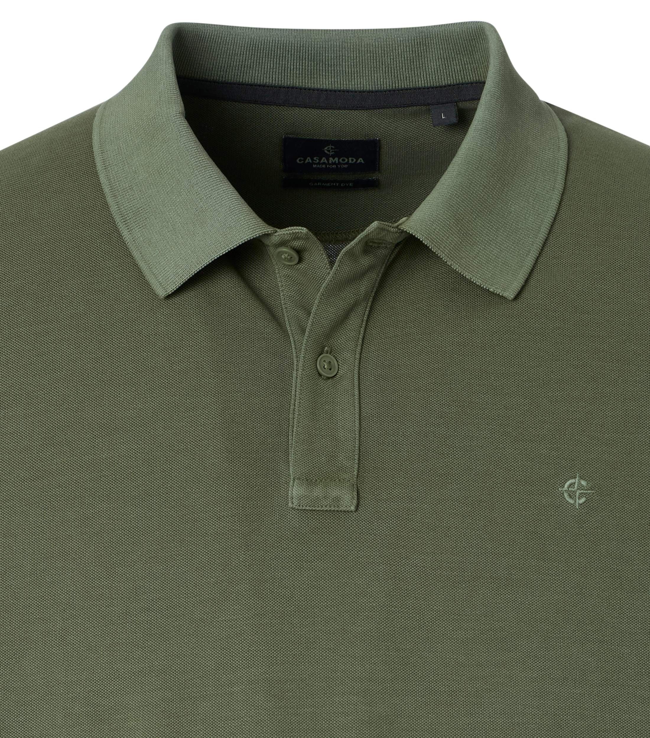 CASA MODA comfort fit heren polo, groen