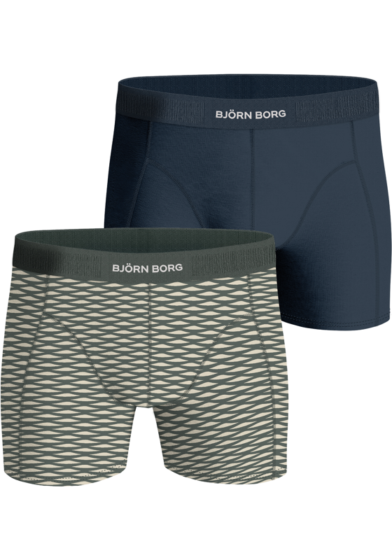 Bjorn Borg Cotton Stretch boxers, heren boxers normale lengte (2-pack), multicolor Bjorn Borg Cotton Stretch boxers, heren boxers normale lengte (2-pack), multicolor