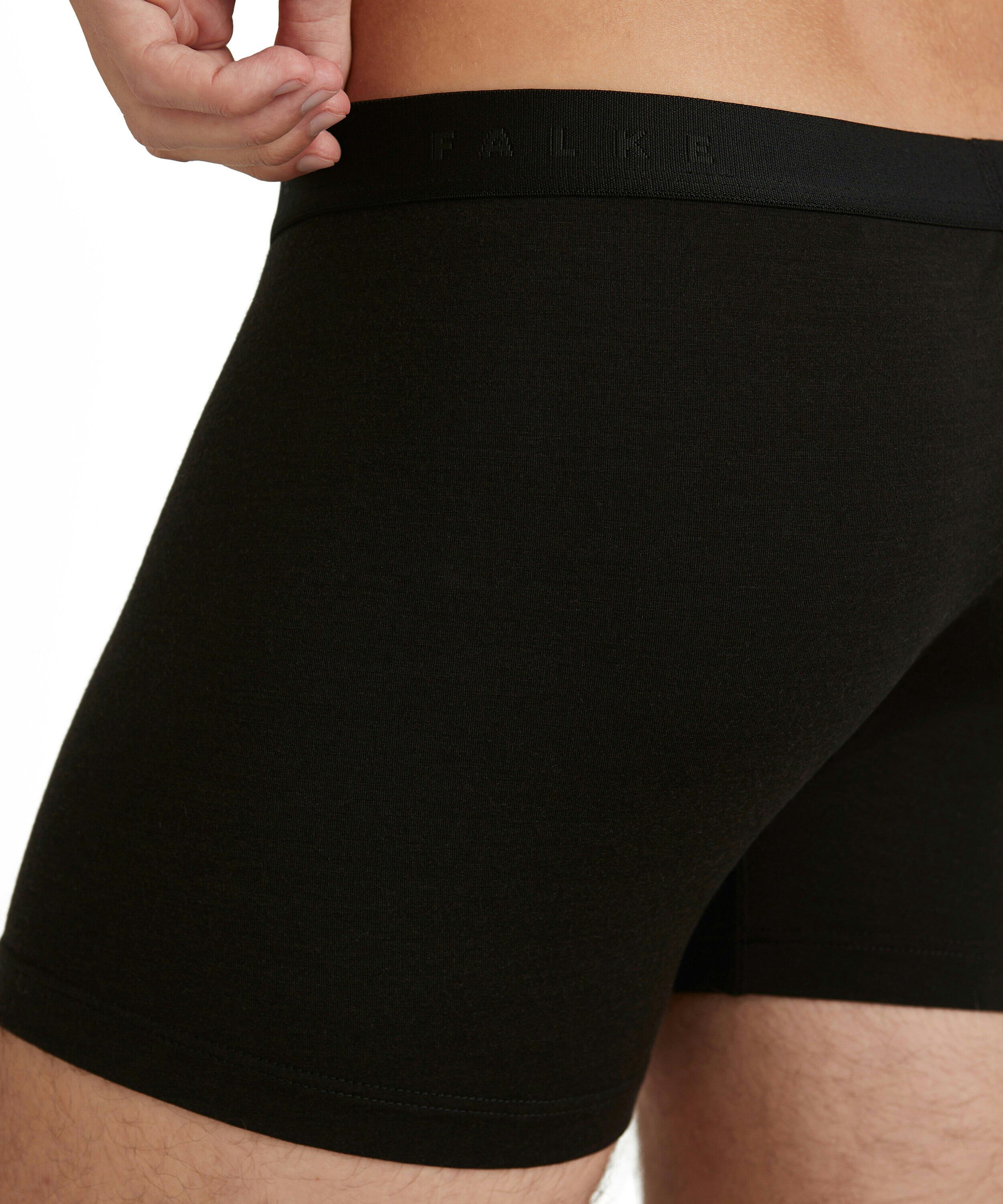 FALKE heren boxer Daily Climawool, boxers normale lengte, zwart (black)